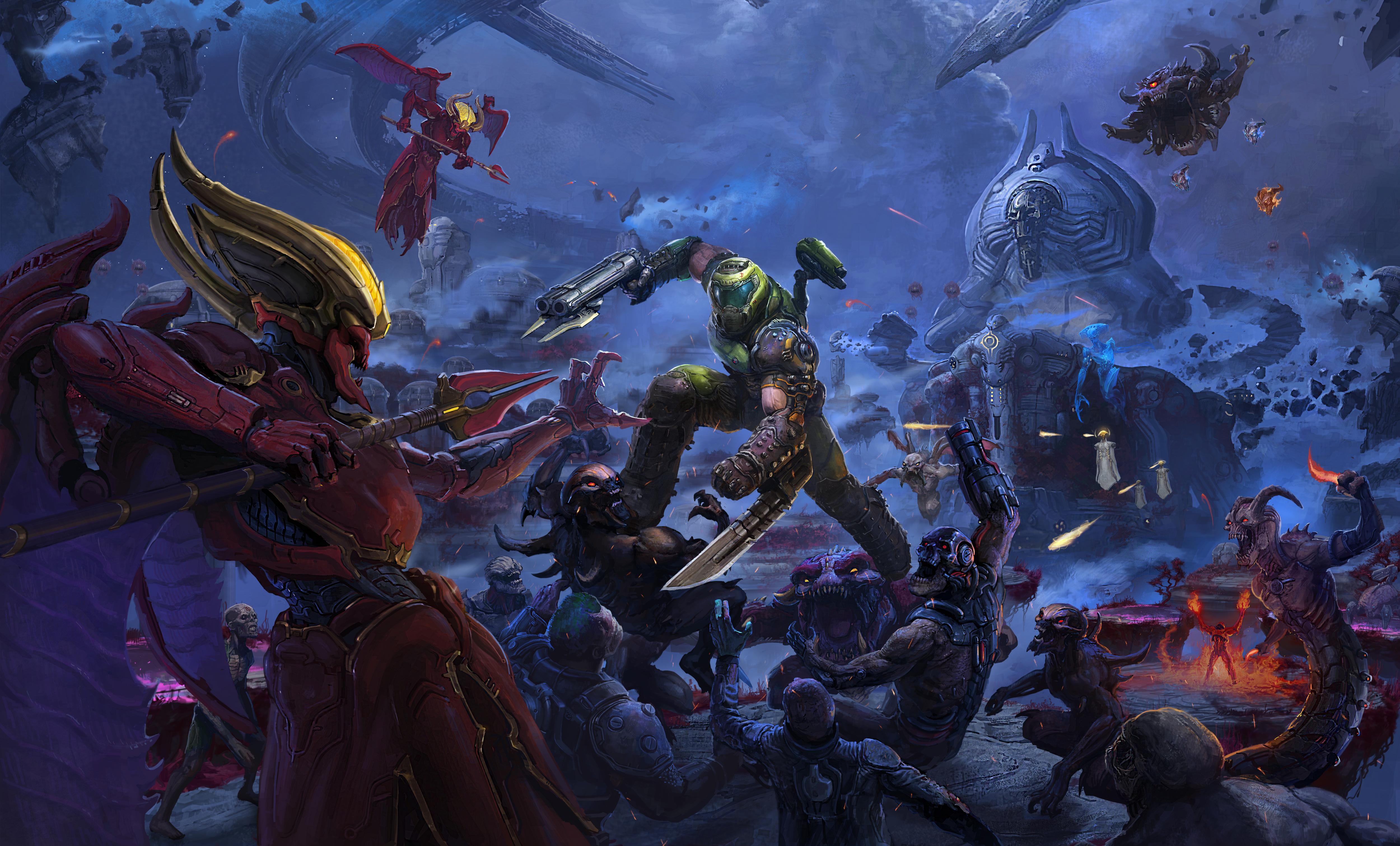 5000x3020 Doom Eternal The Ancient Gods 4k, HD Games, 4k Wallpaper, Image, Background, Photo and Picture