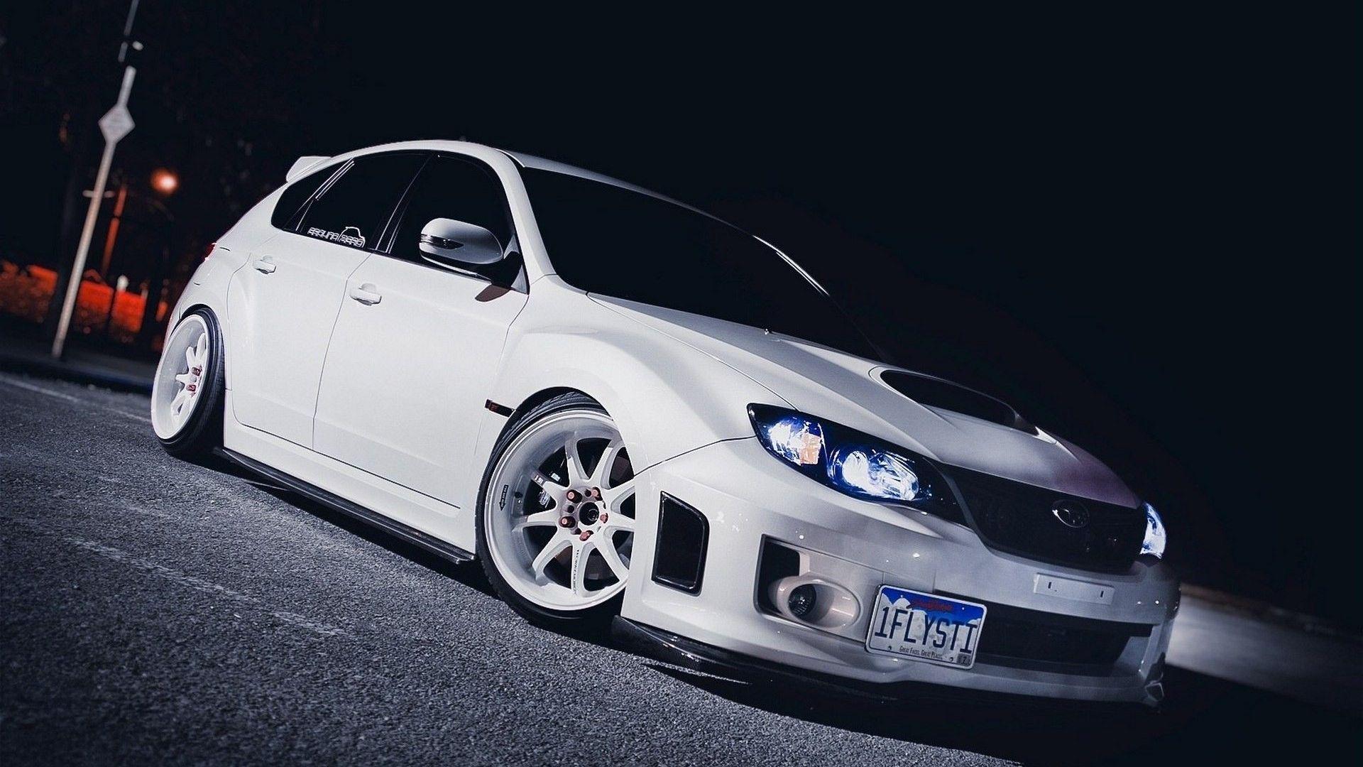 1920x1080 #Stance, #Tuner Car, #white, #Subaru, wallpaper. Mocah.org HD Desktop Wallpaper