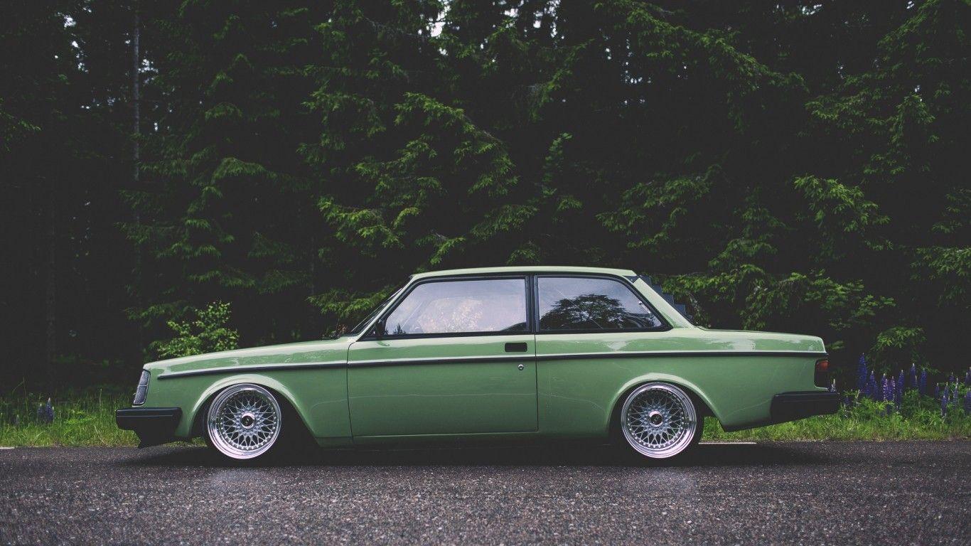1366x768 car, Tuner Car, Volvo, Green Wallpaper HD / Desktop and Mobile Background
