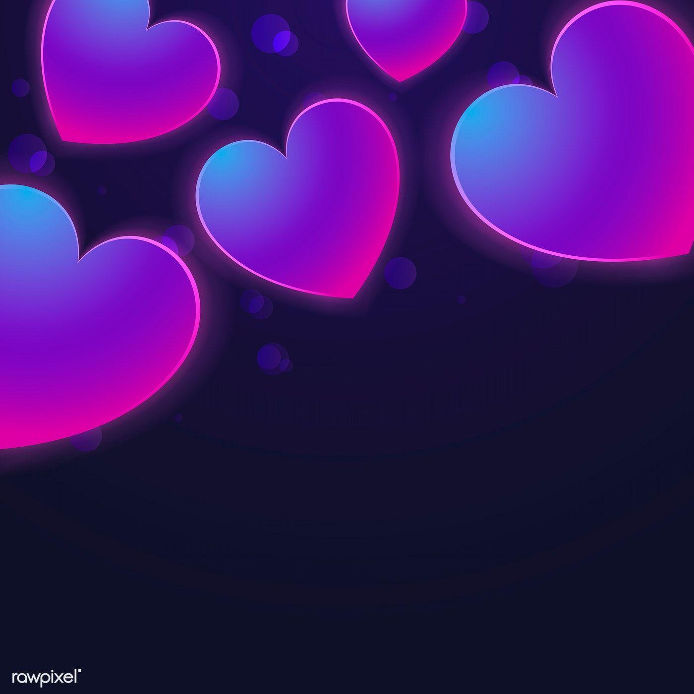 1400x1400 Pastel hearts background design vector. free image / Kappy Kappy. Heart background, Background design vector, Background design