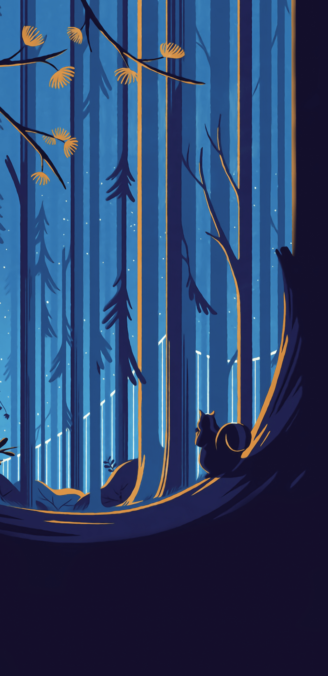 1125x2317 iPhone 11 Pro Woodland Scene