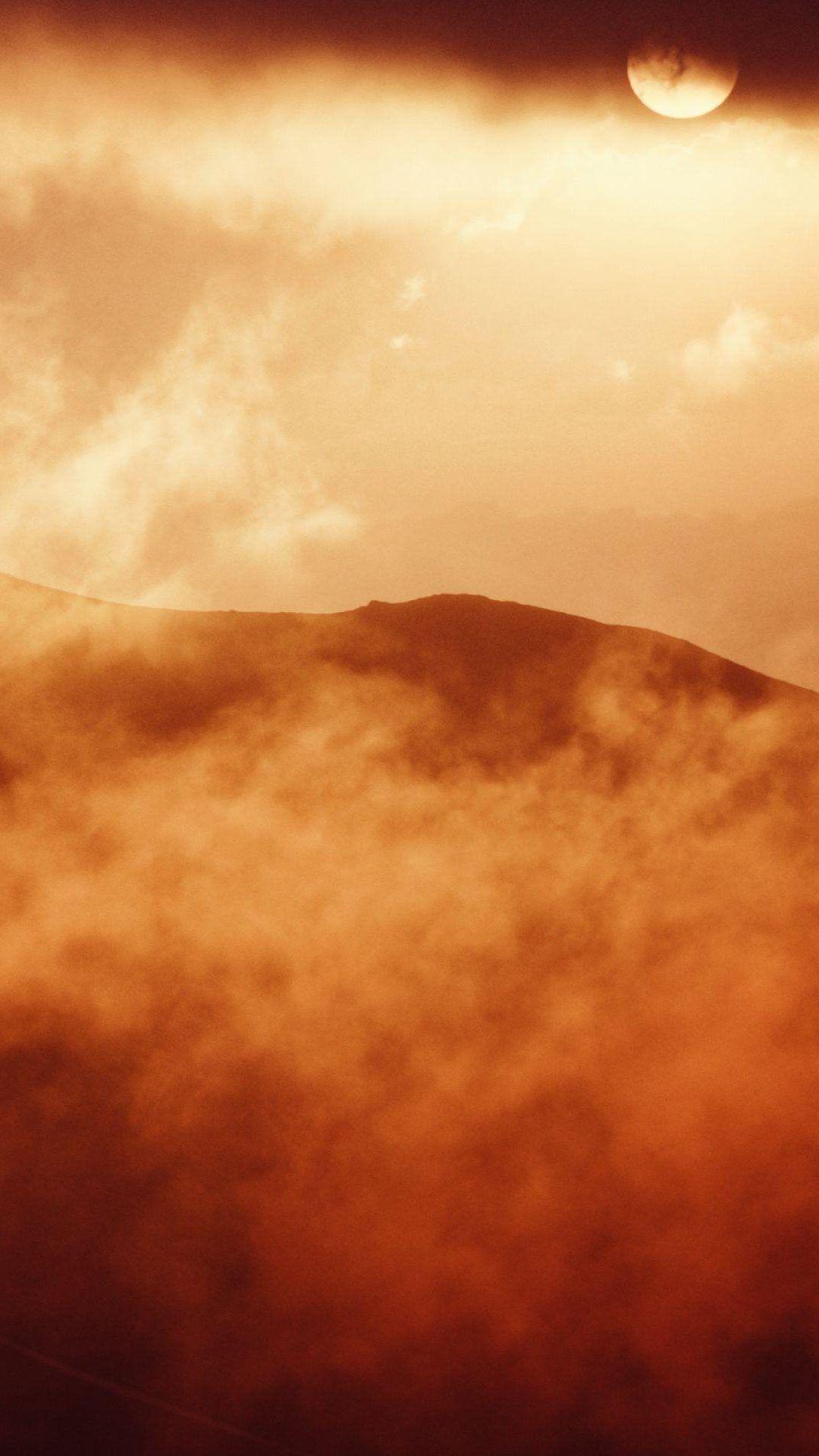 1080x1920 Desert Sand Storm Pattern Background iPhone 8 Wallpaper Free Download