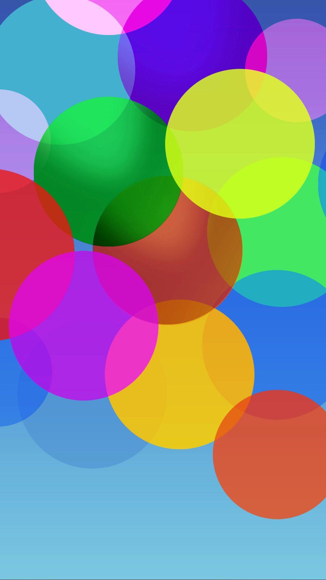 1080x1920 Fluttering Color Bubble iPhone 8 Wallpaper Free Download