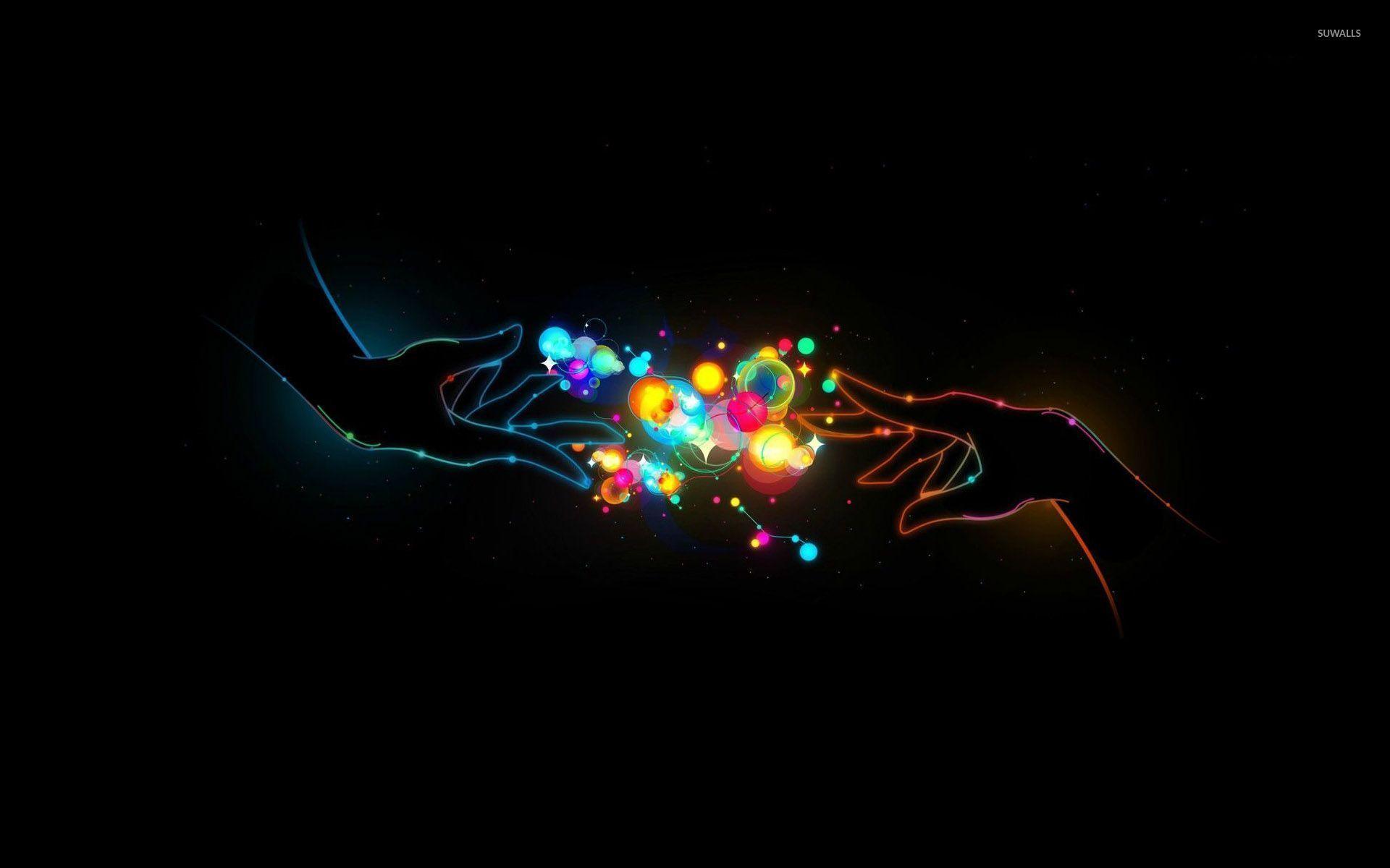 1920x1200 Glowing colorful bubbles wallpaper wallpaper