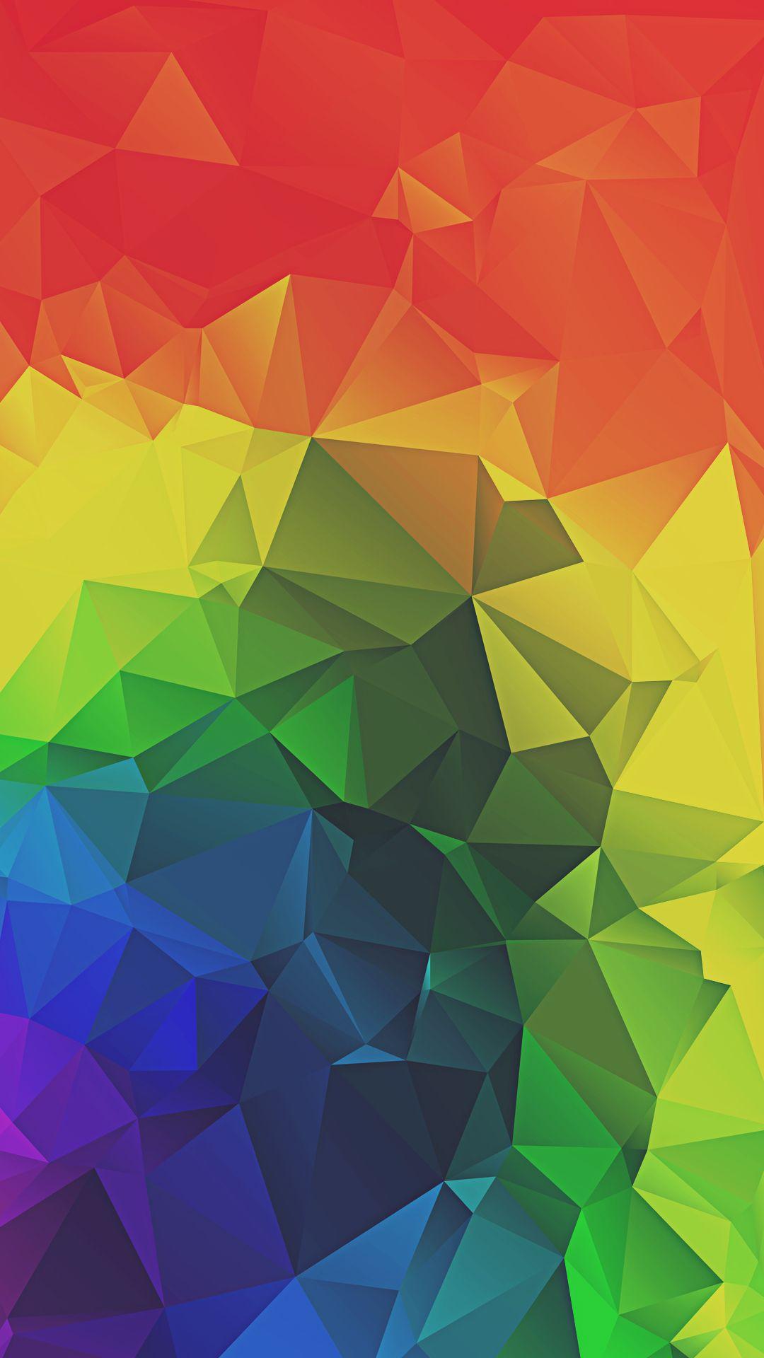 1080x1920 Rainbow Triangles Abstract iPhone HD Wallpaper HD