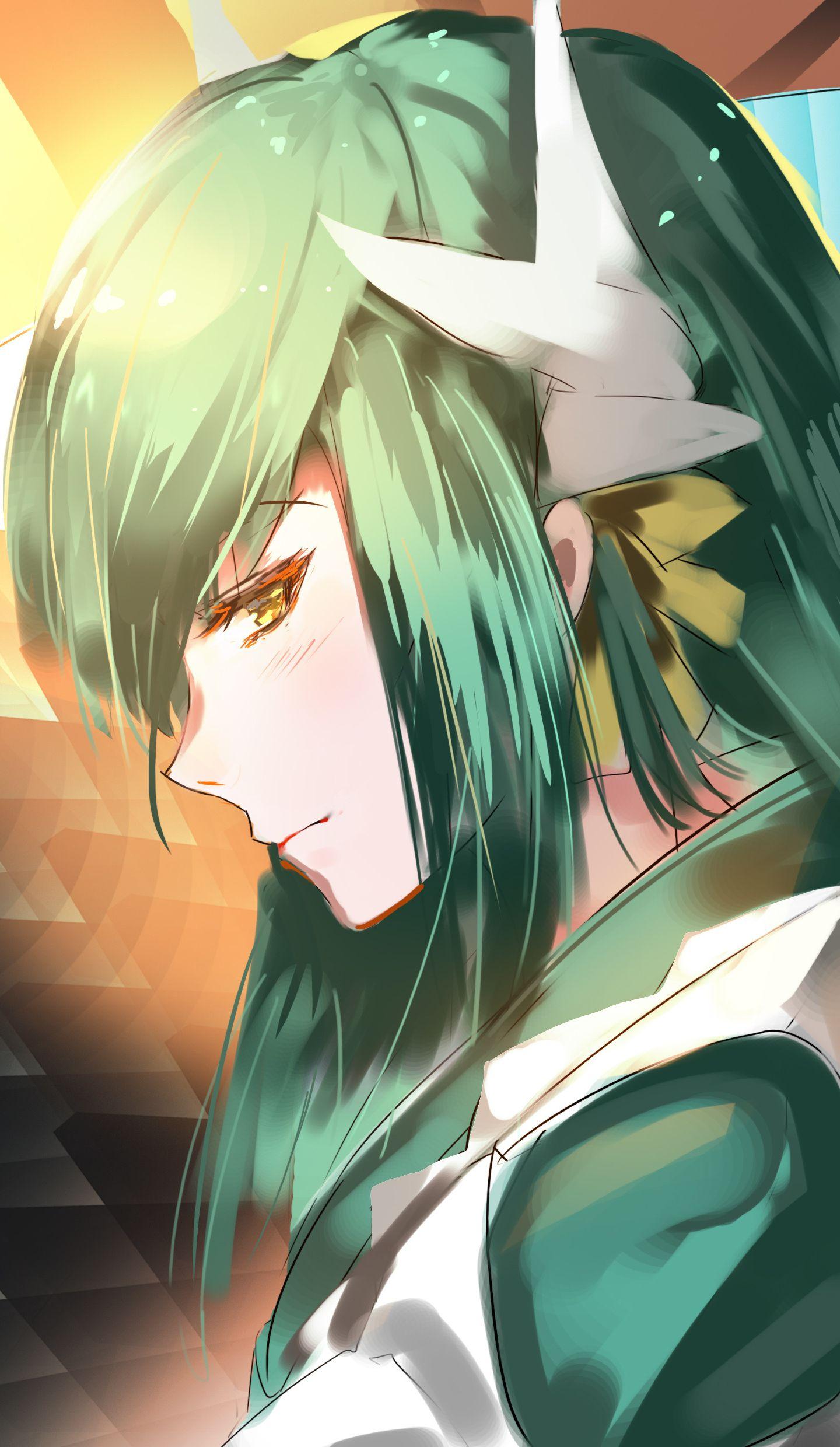 1440x2480 Download 1440x2960 wallpaper hot, green hair, berserker, anime girl, samsung galaxy s samsung galaxy s8 plus, 1440x2960 HD image, background, 6977
