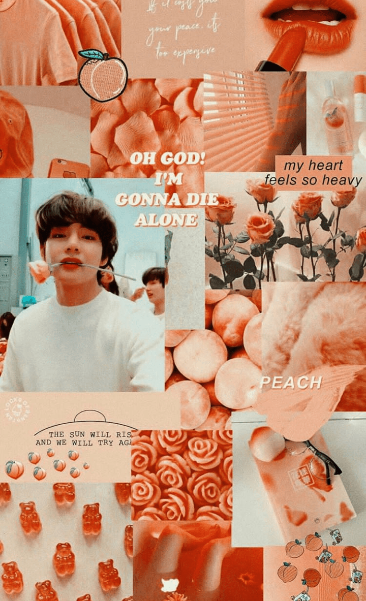 720x1183 collage, grunge, background and taehyung