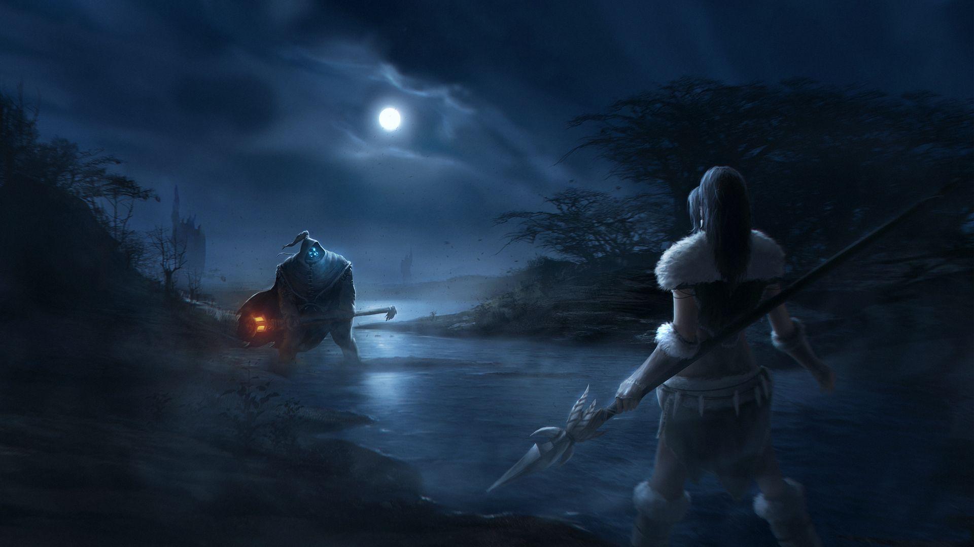 1920x1080 Jax League Of Legends Nidalee League Of Legends Wallpaper:1920x1080