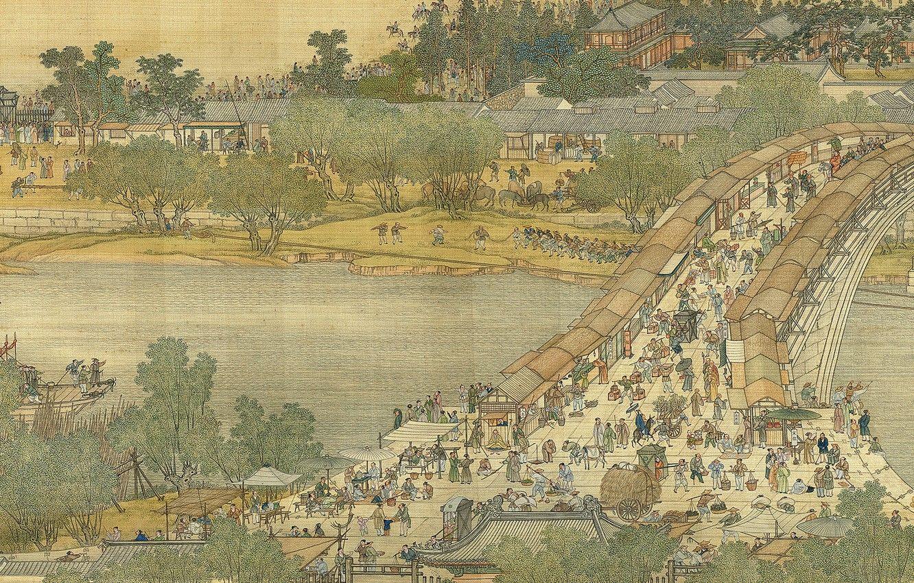 1332x850 Wallpaper Art, Painting, Chinese paintings image for desktop, section живопись