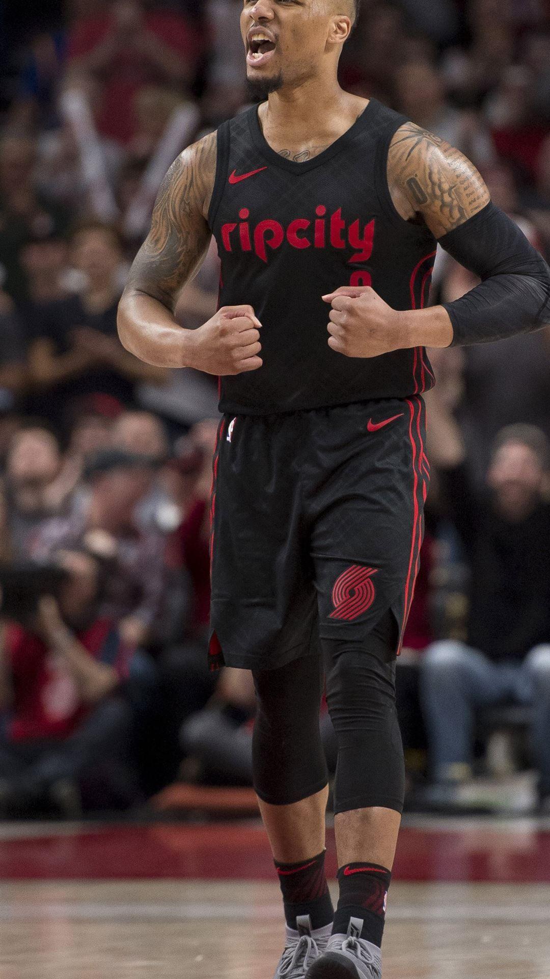 1080x1920 Damian Lillard after Portland Trail Blazers beat W. iPhone 8 Wallpaper Free Download