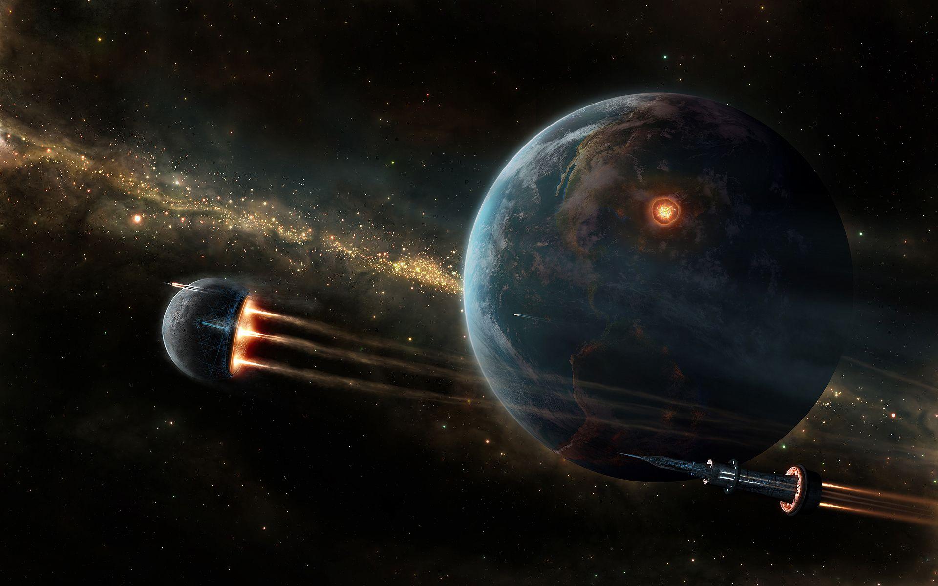 1920x1200 planets, outer space wallpaper