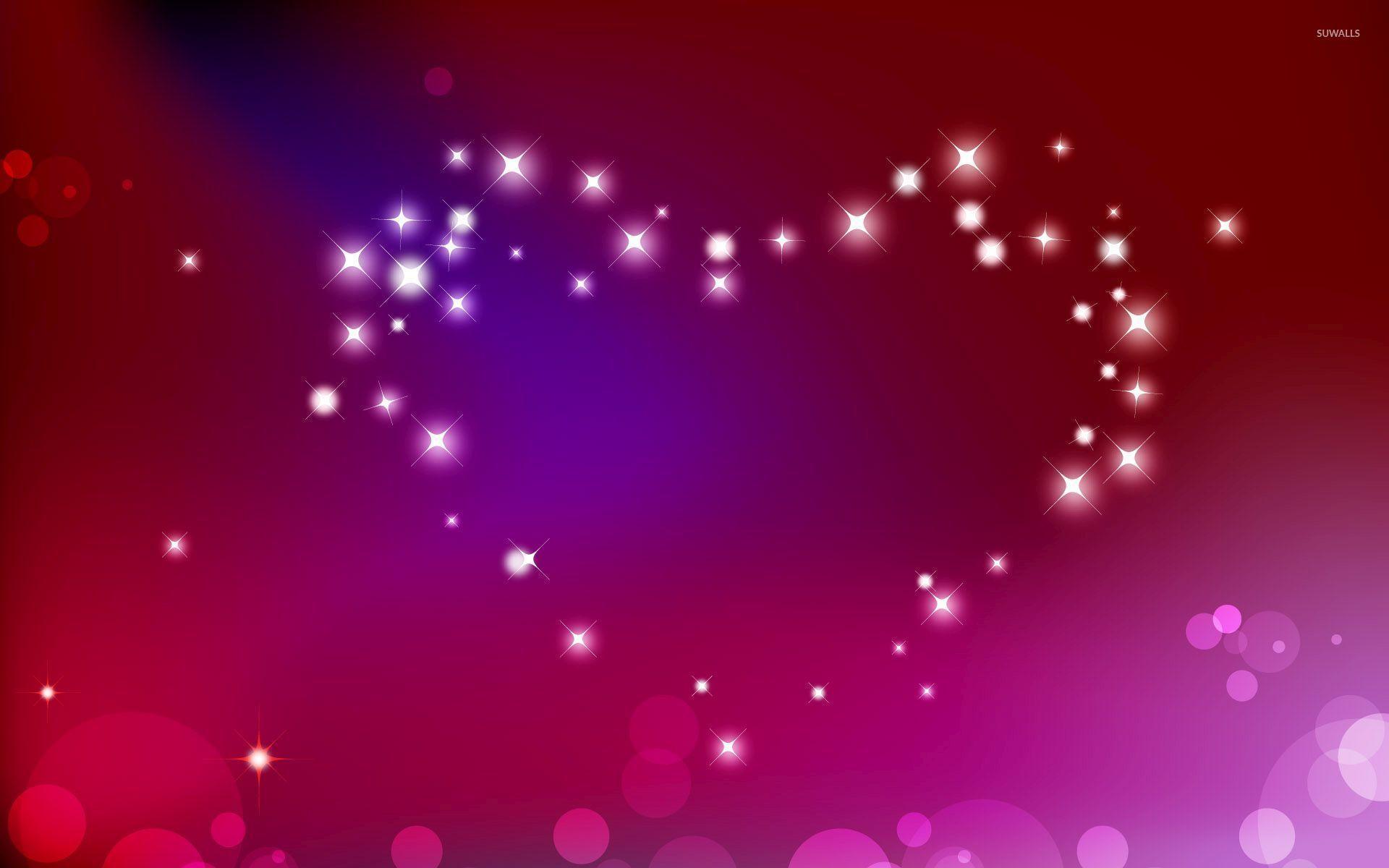 1920x1200 Heart made of sparkles wallpaper Art wallpaper