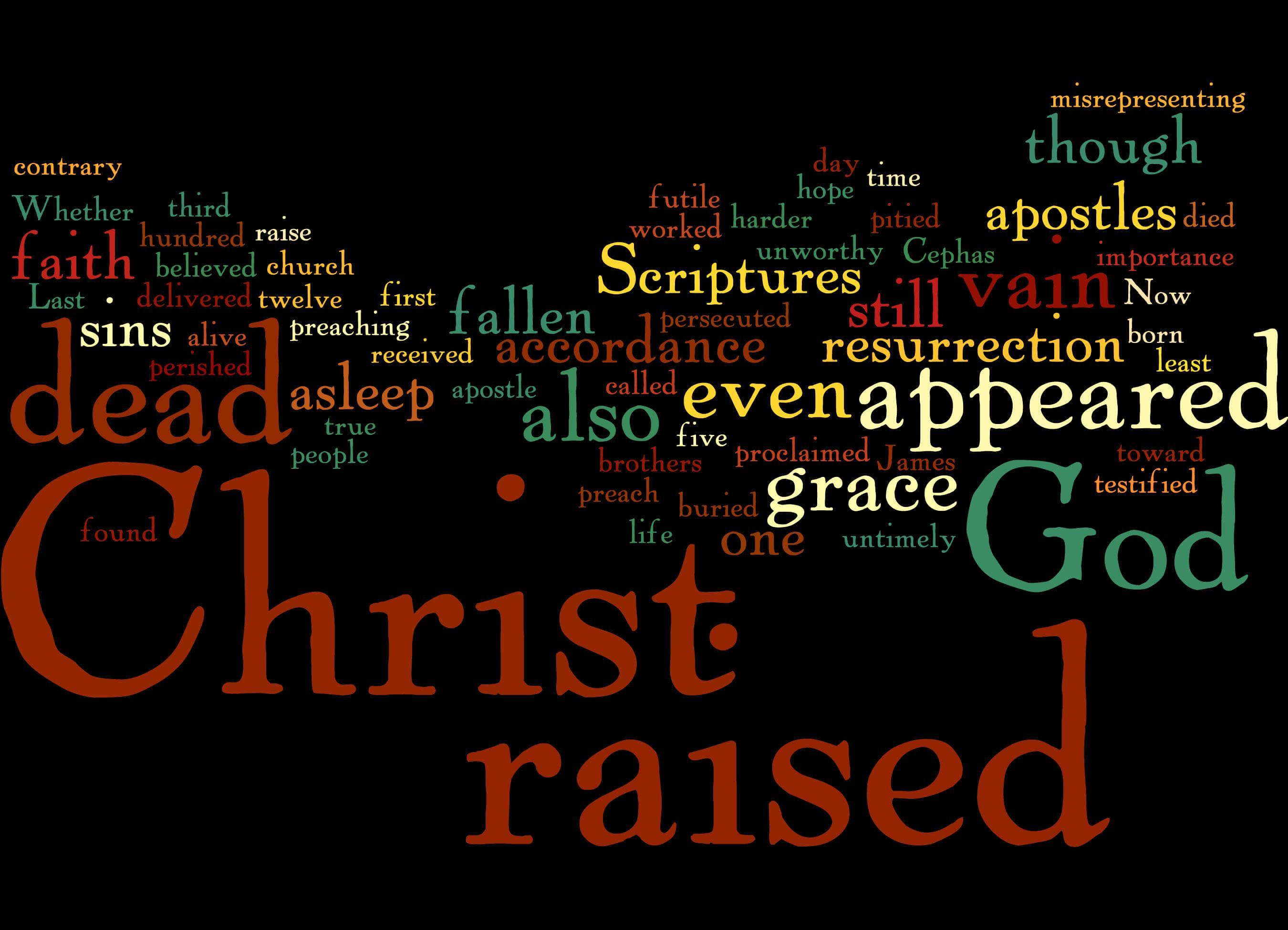 2700x1950 Easter Jesus Risen 1 Corinthians 15 1 19 Words HD Wallpaper