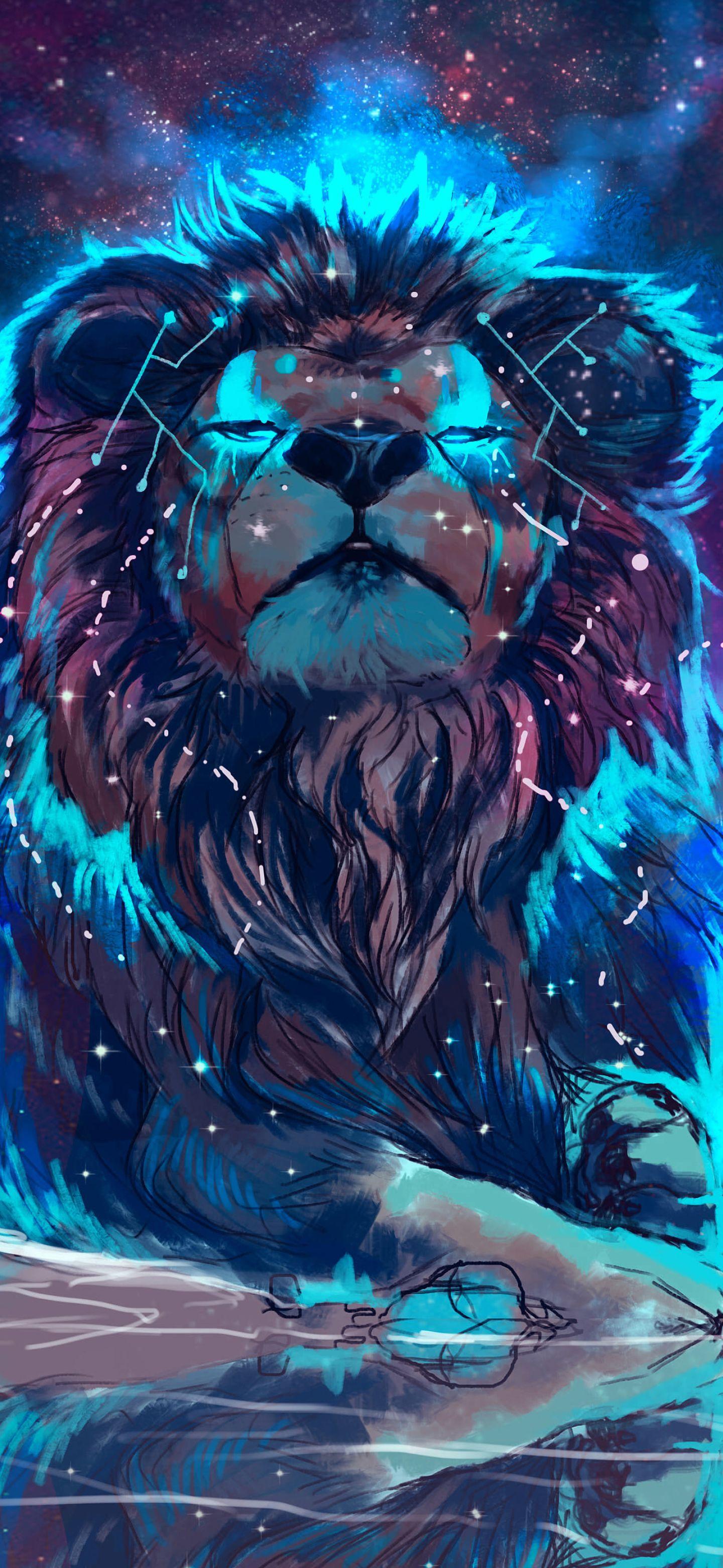 1440x3120 Lion Artistic Colorful 1440x3120 Resolution Wallpaper, HD Artist 4K Wallpaper, Image, Photo and Background