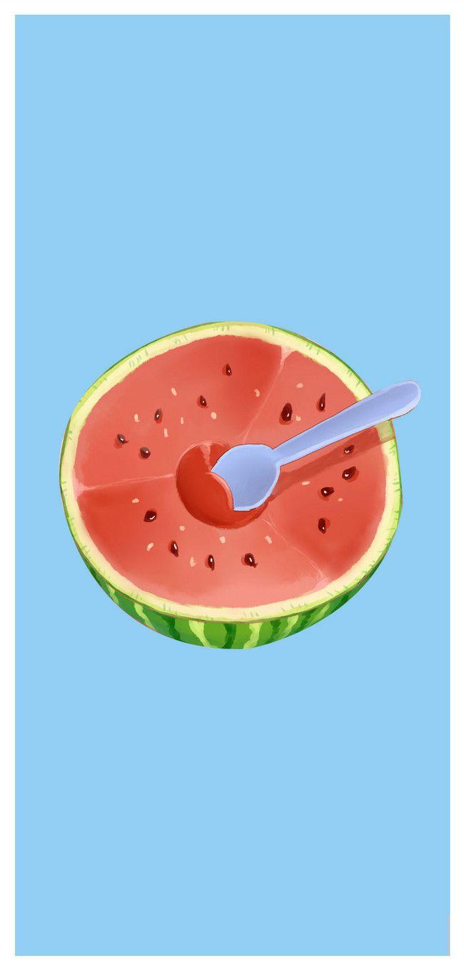 650x1361 Summer Watermelon Mobile Wallpaper Background Image Free Download 400554306