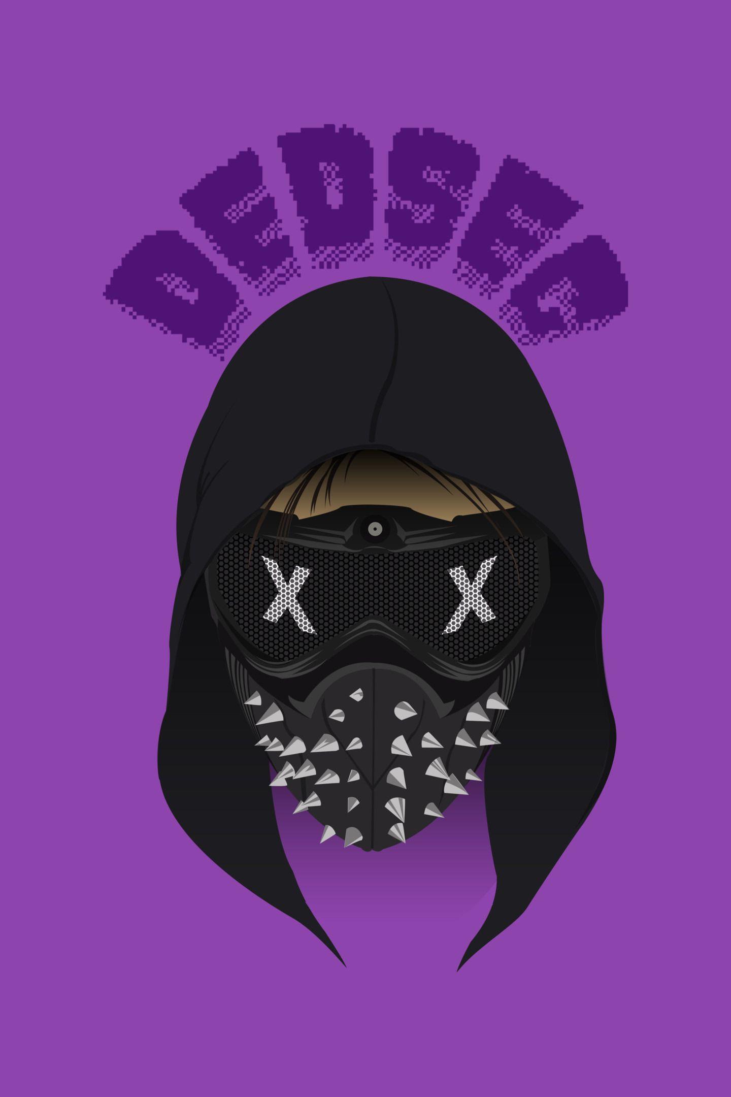 1440x2160 Download 1440x2960 wallpaper dedsec, watch dogs minimal, purple, video game, samsung galaxy s samsung galaxy s8 plus, 1440x2960 HD image, background, 3400