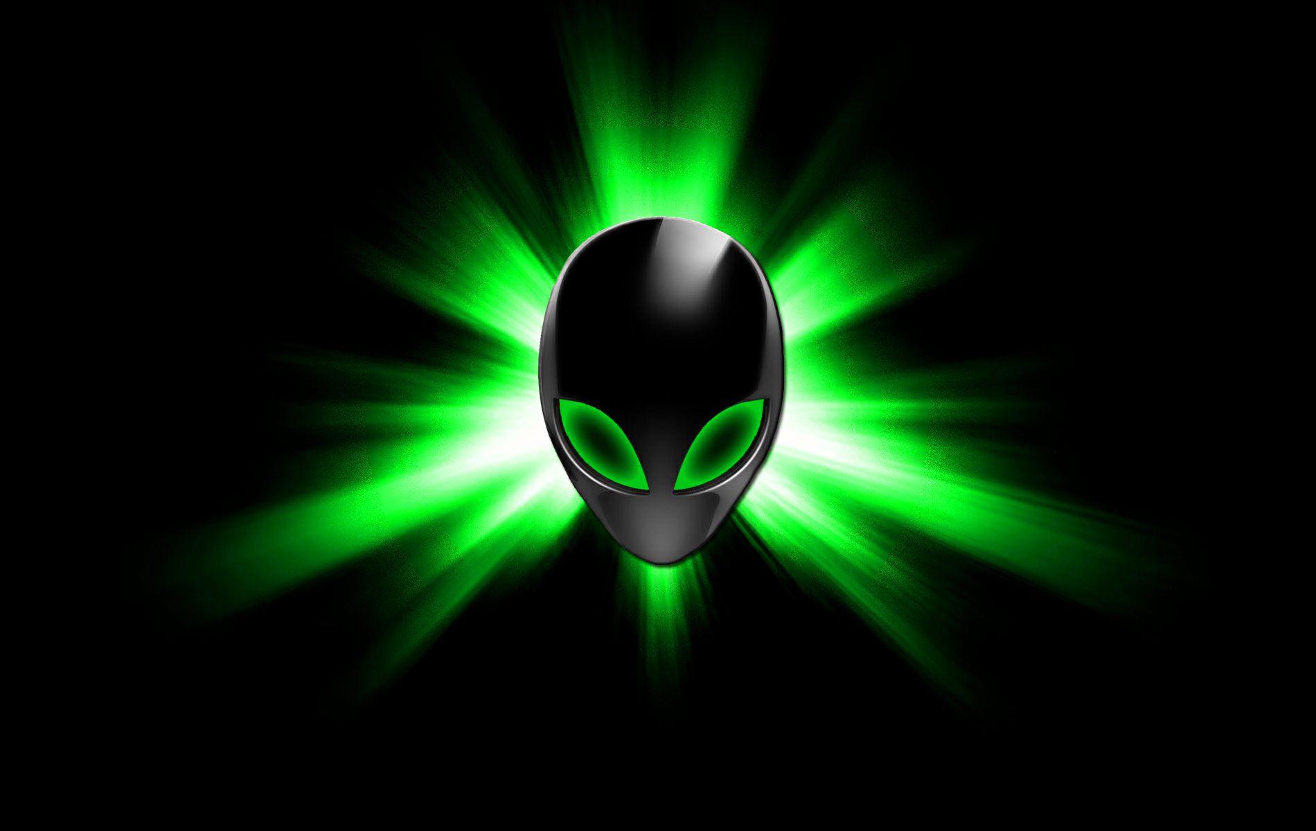 1900x1200 Green Alienware Wallpaper