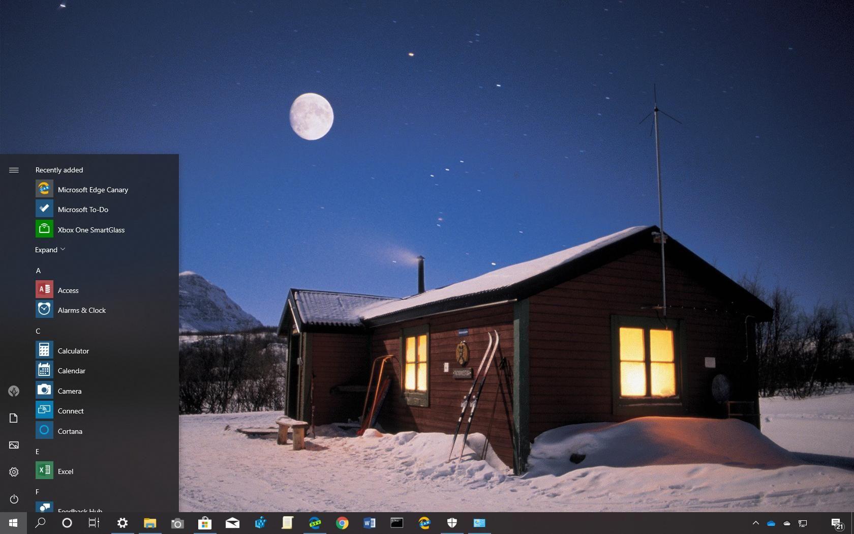 1680x1050 Warm Winter Nights theme for Windows 10 (download) • Pureinfotech