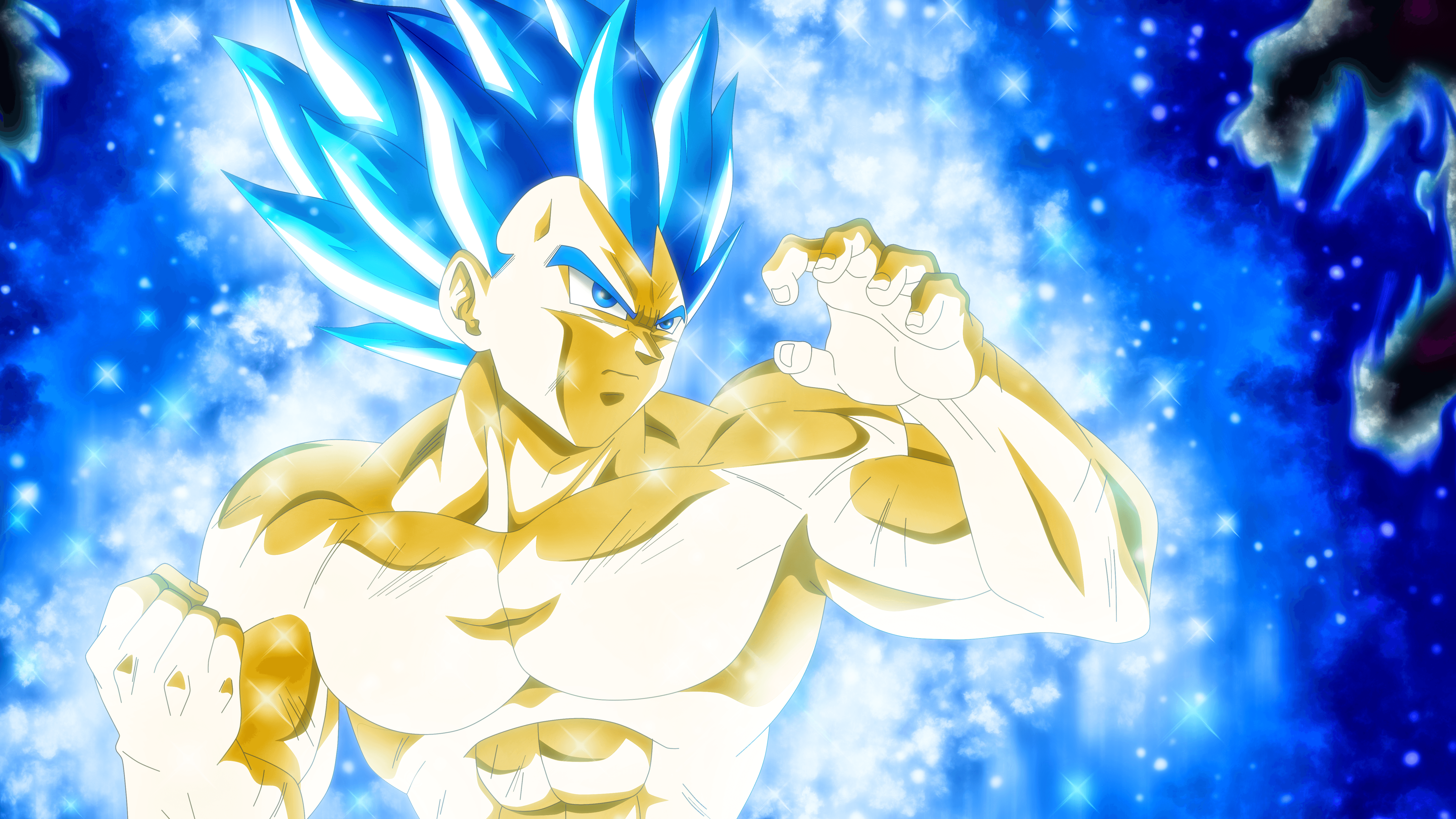5760x3240 Vegeta Super Saiyan Blue Wallpaper