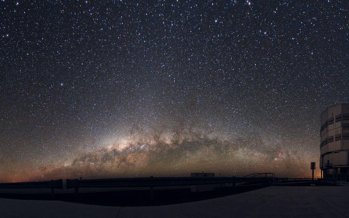 1200x750 Milky Way Over the Desert Space Wallpaper