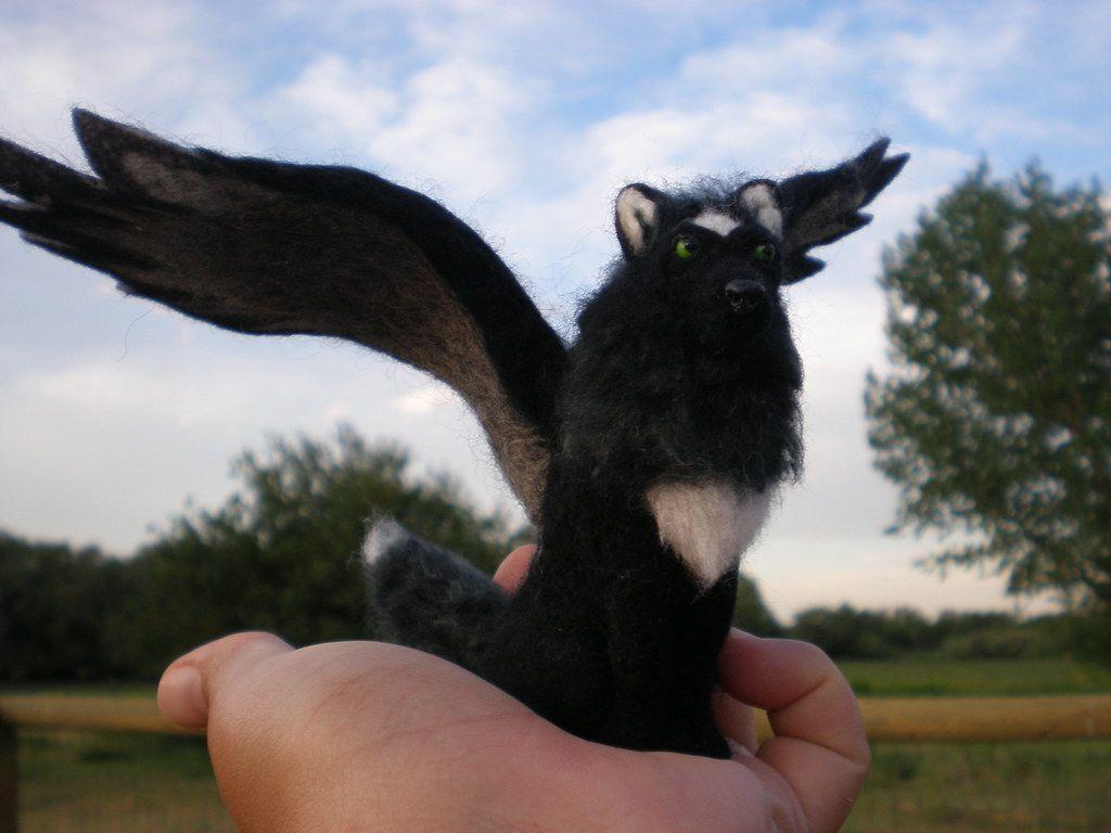 1024x768 Northstar the winged Wolf. A freindly Dream Wolf. My NFEST