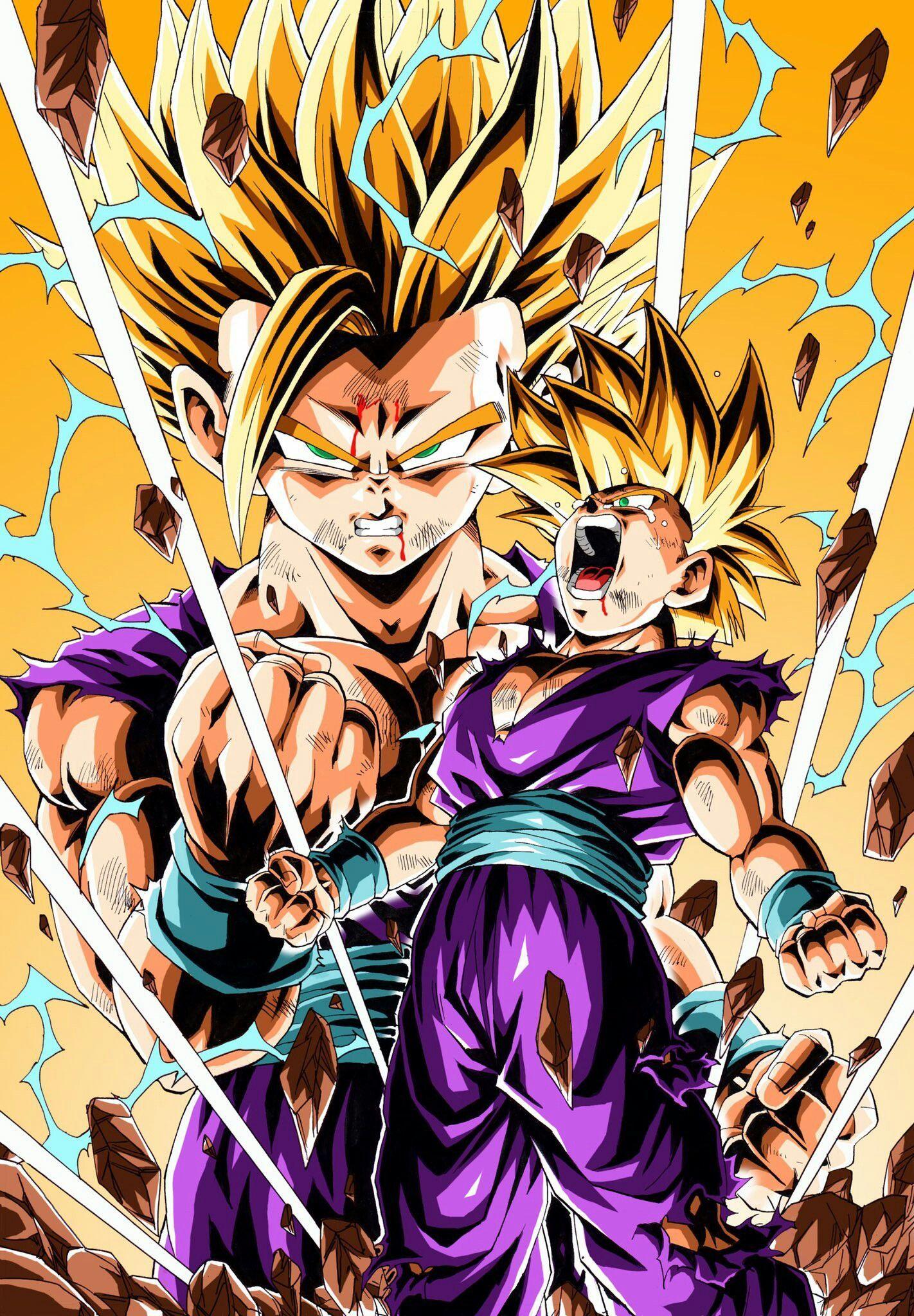 1422x2048 Gohan goes SSJ2. Anime dragon ball super, Dragon ball super manga, Dragon ball wallpaper