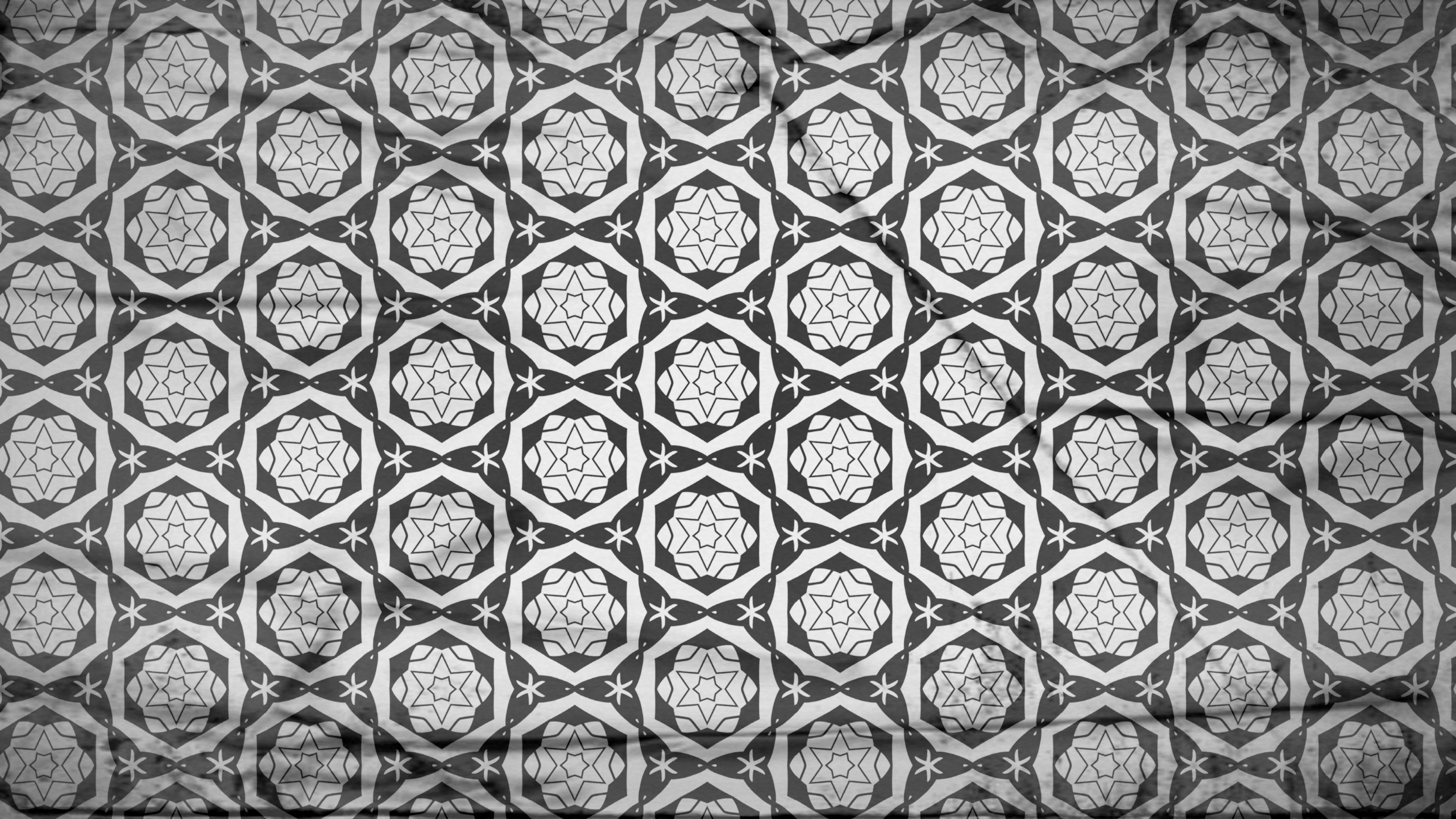 8000x4500 Free Dark Grey Seamless Floral Geometric Wallpaper Pattern
