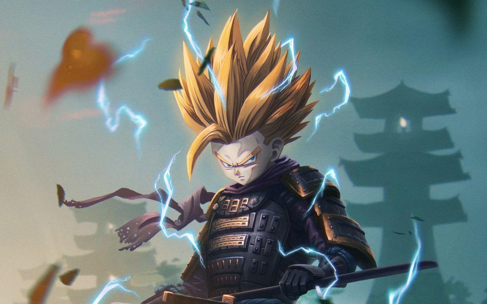 1680x1050 Download Gohan, Samurai, Dragon Ball, anime, art wallpaper, 1680x Widescreen 16: Widescreen