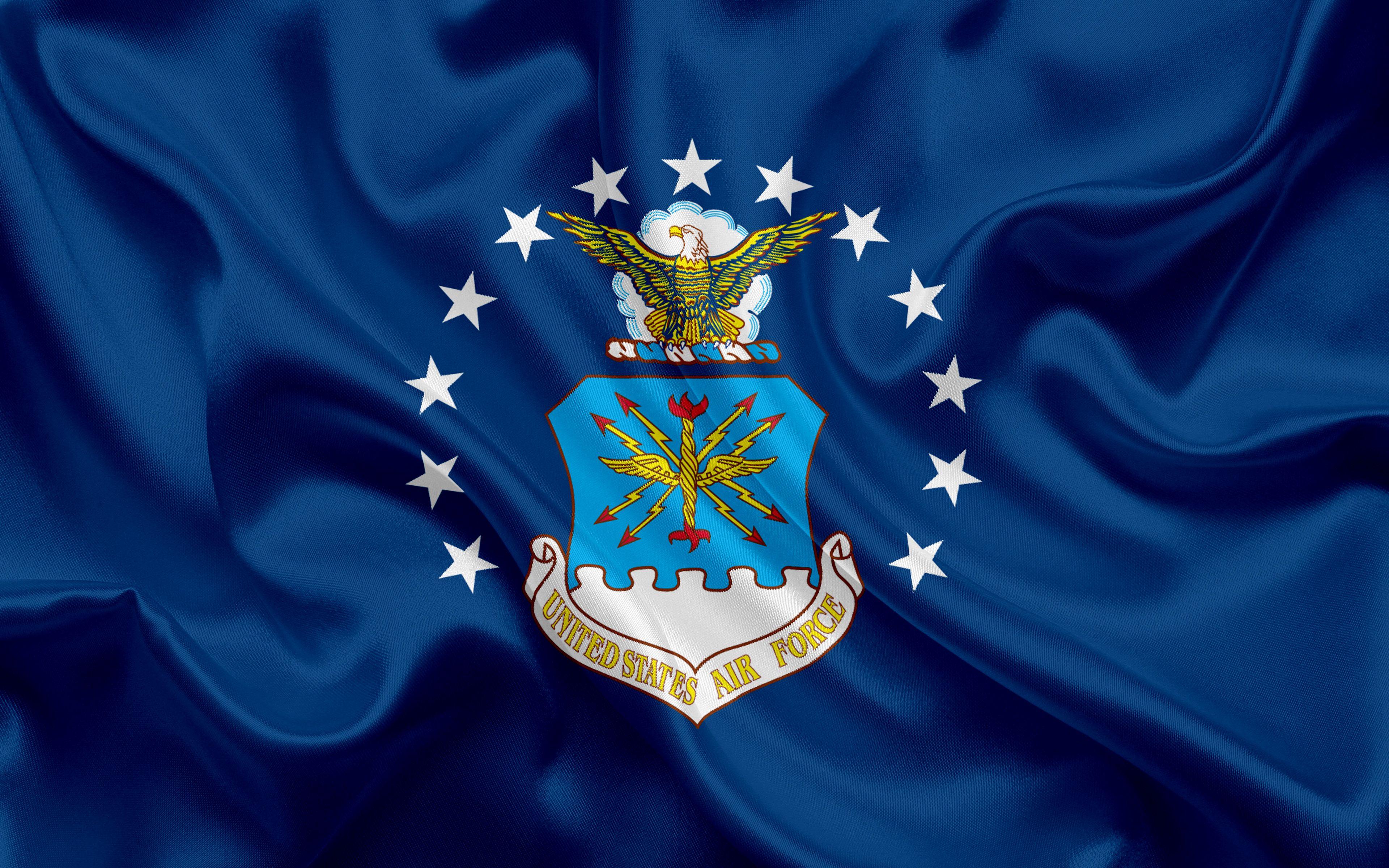 3840x2400 United States Air Force, Flag, 4k, Coat Of Arms, Us HD Wallpaper