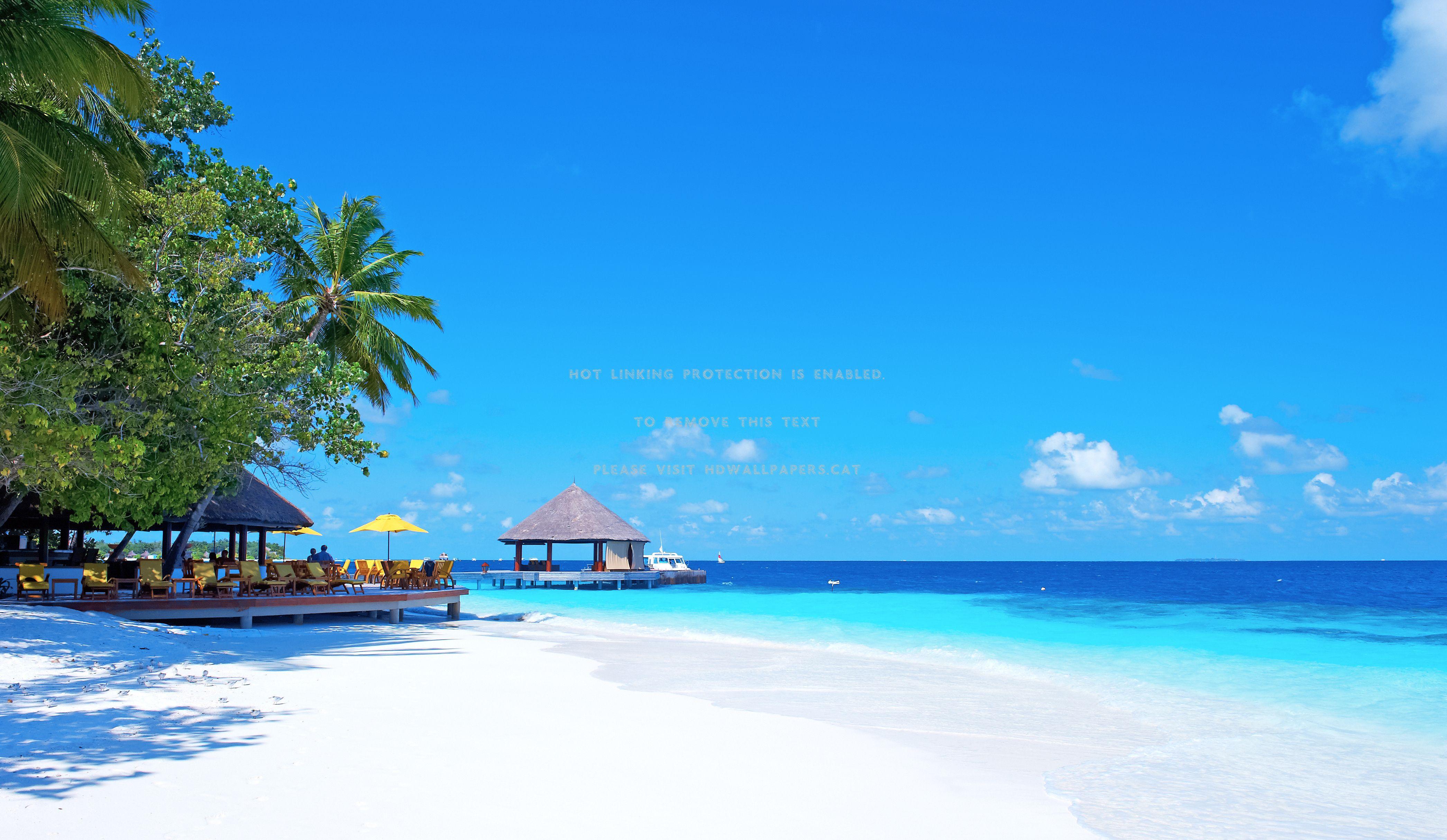 4183x2430 maldives beach nature blue ocean sky