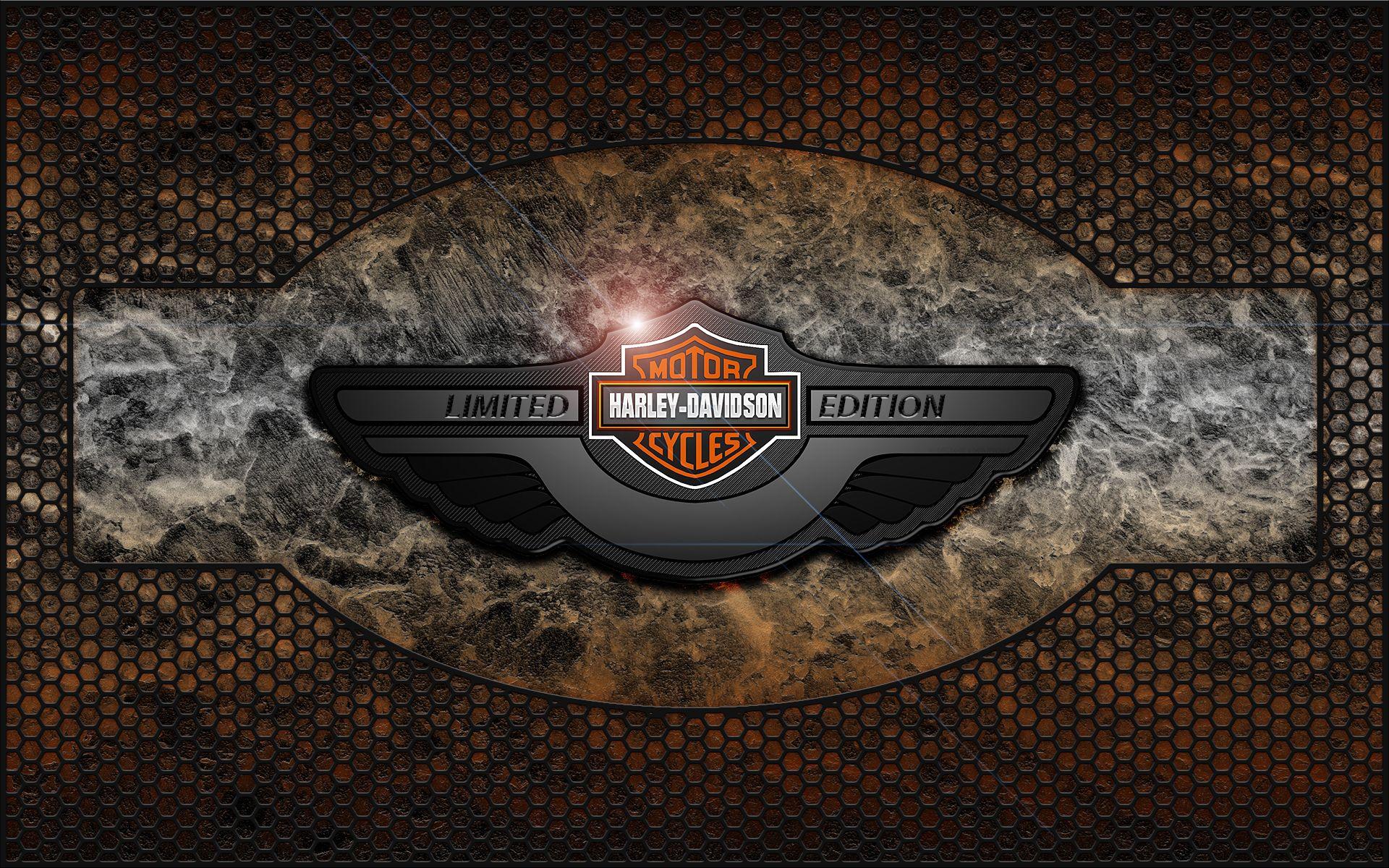 1920x1200 Harley davidson logo desktop wallpaper