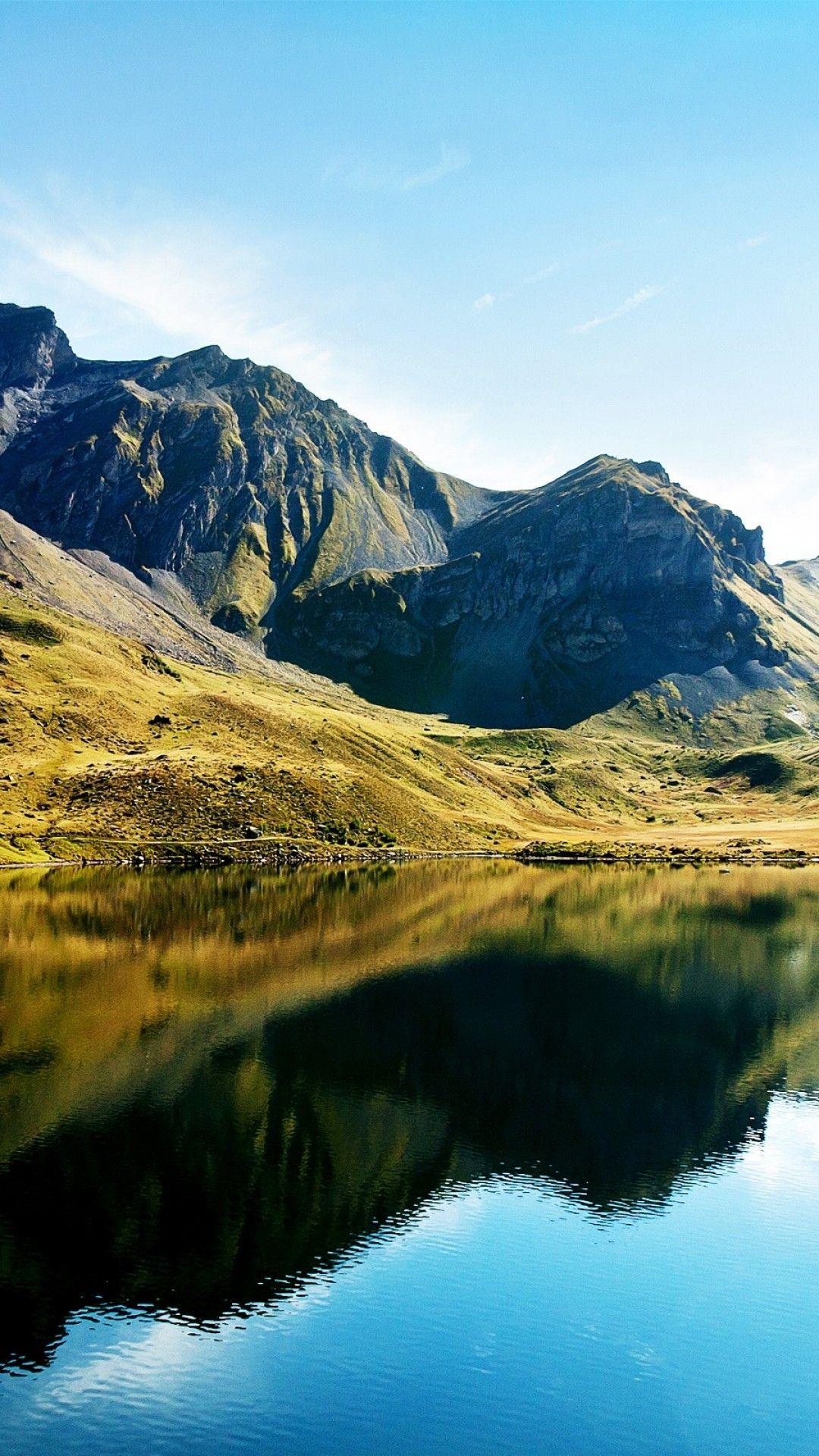 1080x1920 Lake in Swiss alps wallpaper Wallpaper with HD