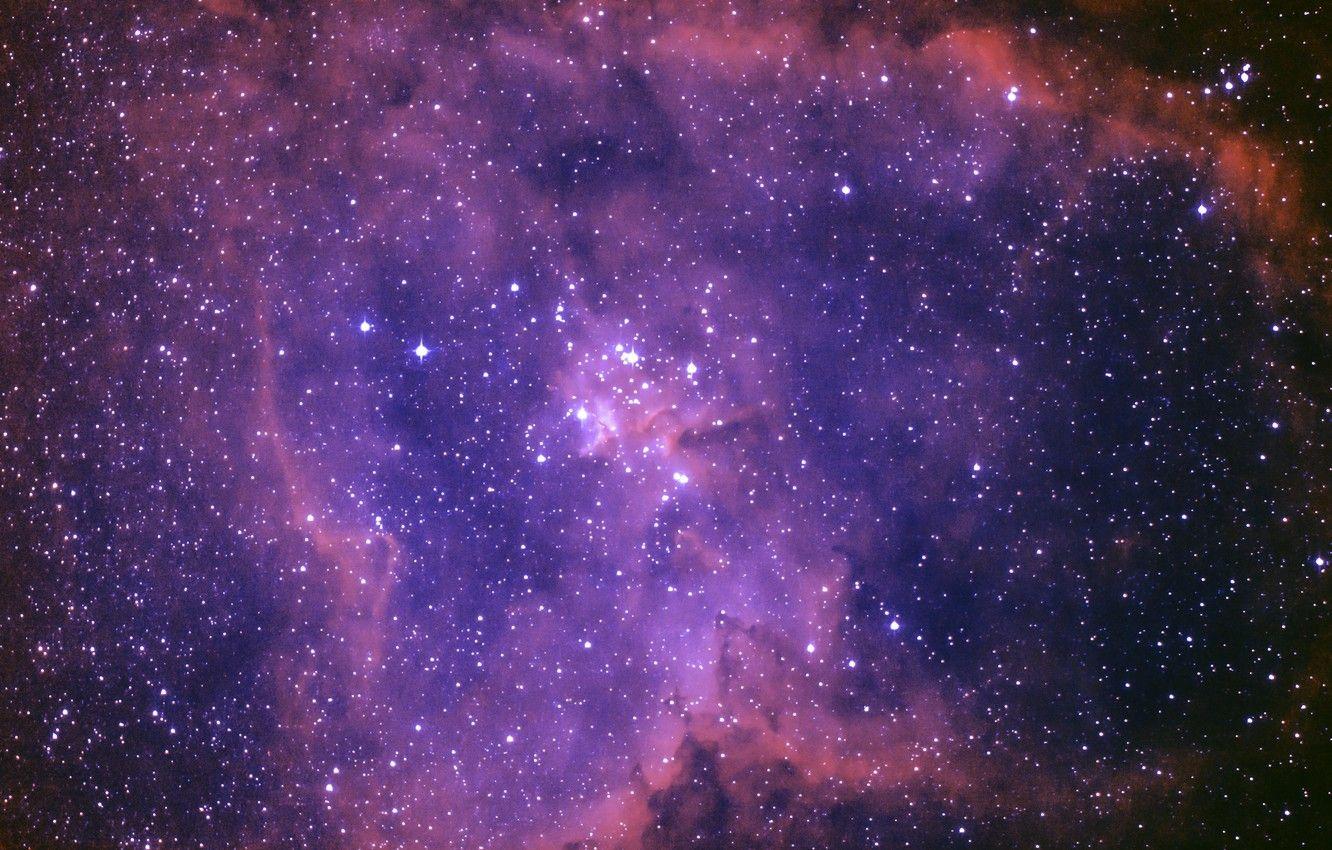 1332x850 Wallpaper Heart, emission nebula, in the constellation Cassiopeia image for desktop, section космос