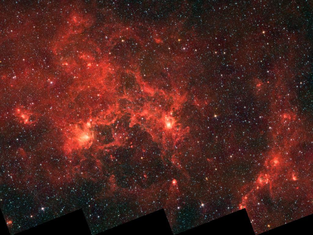 1024x768 The Dragonfish Nebula, a massive emission nebula in the Crux. Anne's Astronomy News