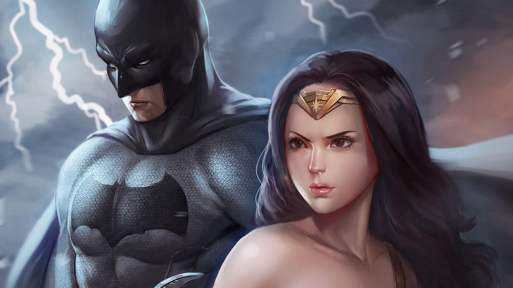 1970x1108 Batman Wonder Woman, HD Superheroes, 4k Wallpaper, Image, Background, Photo and Picture