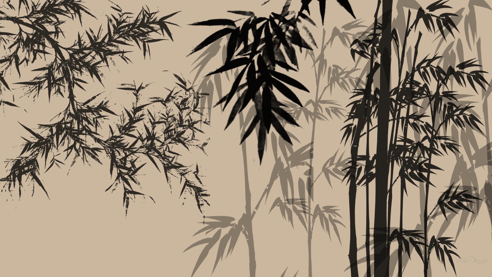 Japanese Bamboo Painting