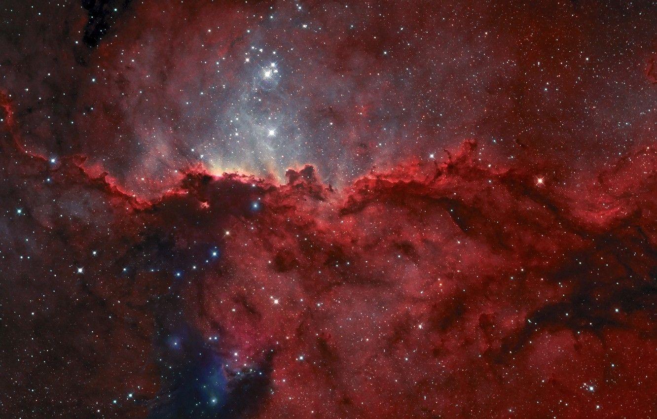 1332x850 Wallpaper emission nebula, NGC in the constellation, The altar image for desktop, section космос