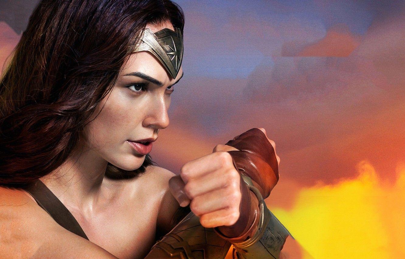 1332x850 Wallpaper look, girl, pose, hero, Wonder Woman, Gal Gadot, Gal Gadot, Wonder woman image for desktop, section фильмы