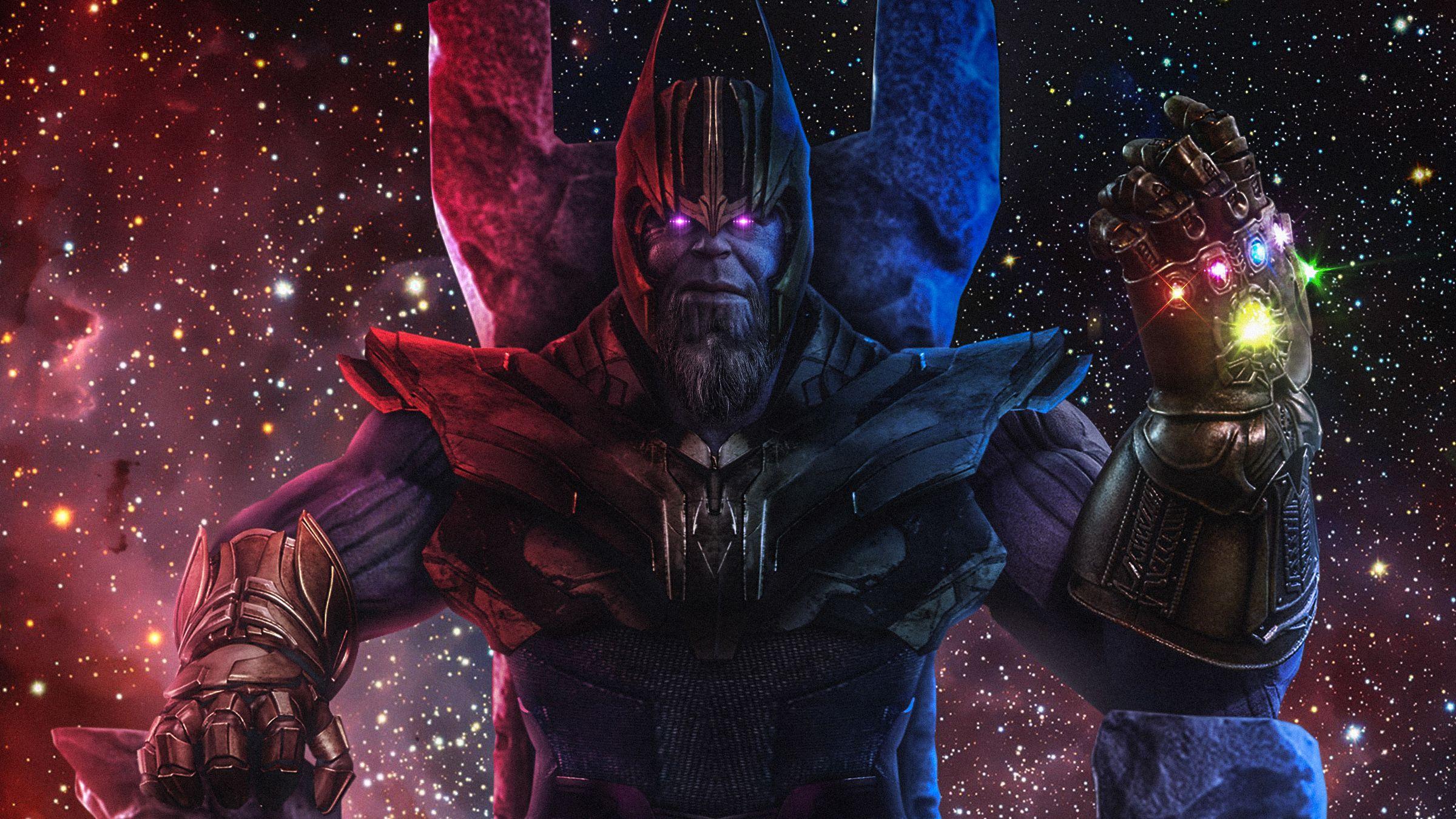 2400x1350 Thanos The End Is Near Art, HD Superheroes, 4k Wallpaper, Image, Background, Photo and Picture