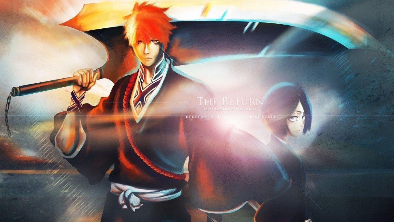1366x768 Free download Bleach Kurosaki Ichigo shinigami Kuchiki Rukia wallpaper [1440x900] for your Desktop, Mobile & Tablet. Explore Ichigo Rukia Wallpaper. Ichigo Wallpaper Hd, Bleach Ichigo Phone Wallpaper, Bleach Wallpaper Rukia