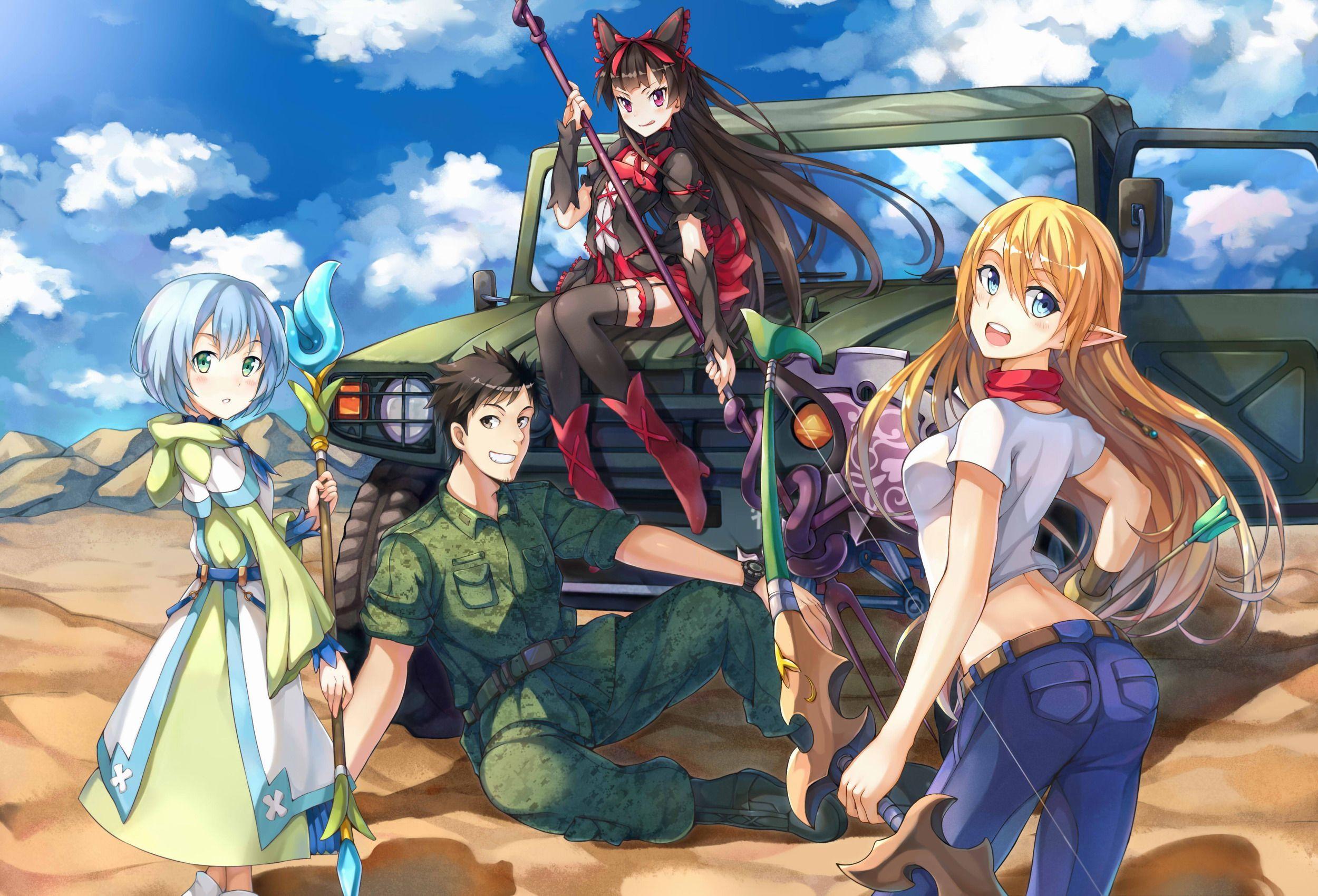 2500x1699 Gate: Jieitai Kanochi Nite, Kaku Tatakaeri Computer Wallpaper, Desktop Backgroundx1699. Anime, Kawaii anime, Gate