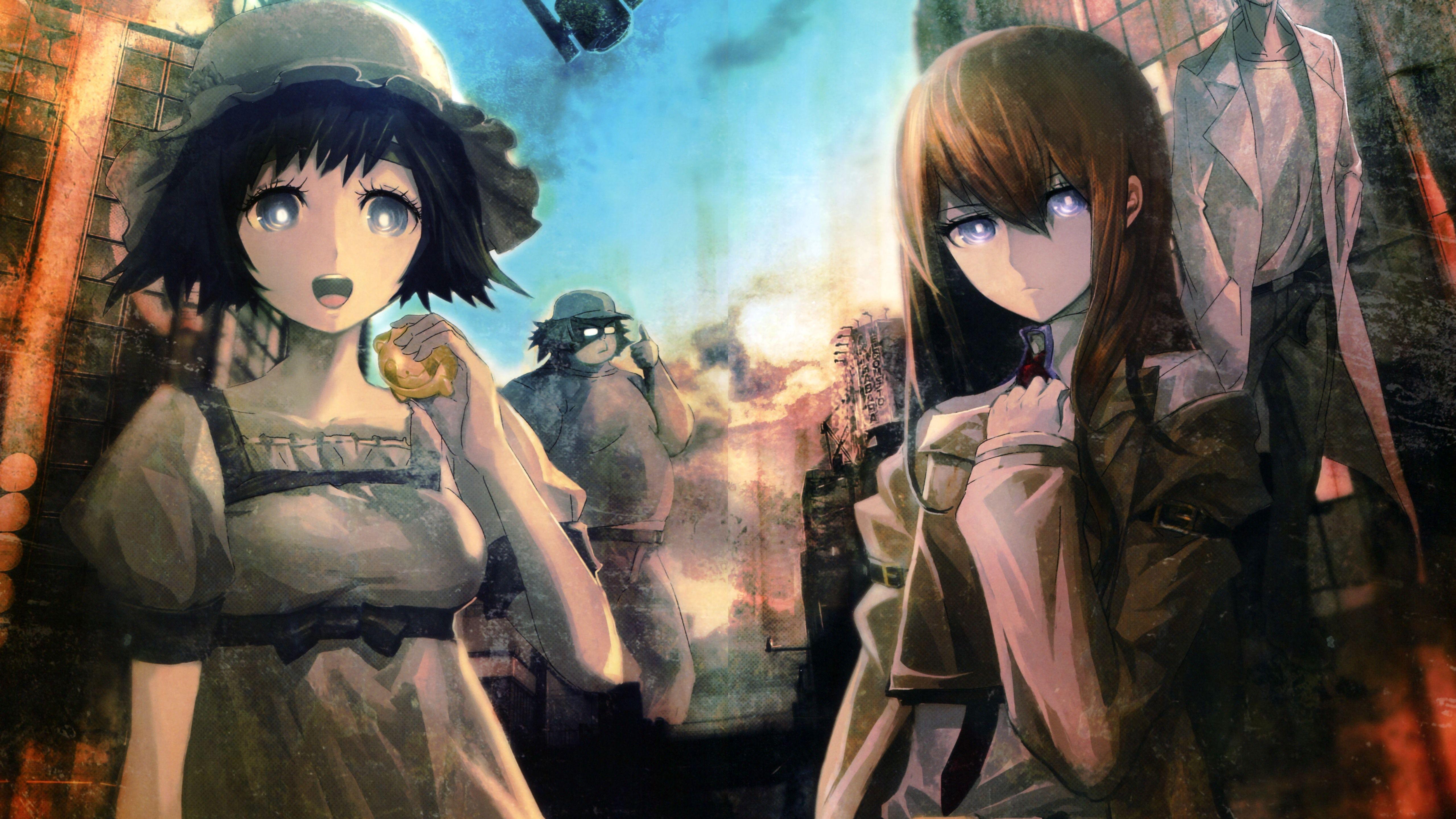 5120x2880 Steins Gate, Girls, Anime 1242x2688 IPhone 11 Pro XS Max Wallpaper, Background, Picture, Image