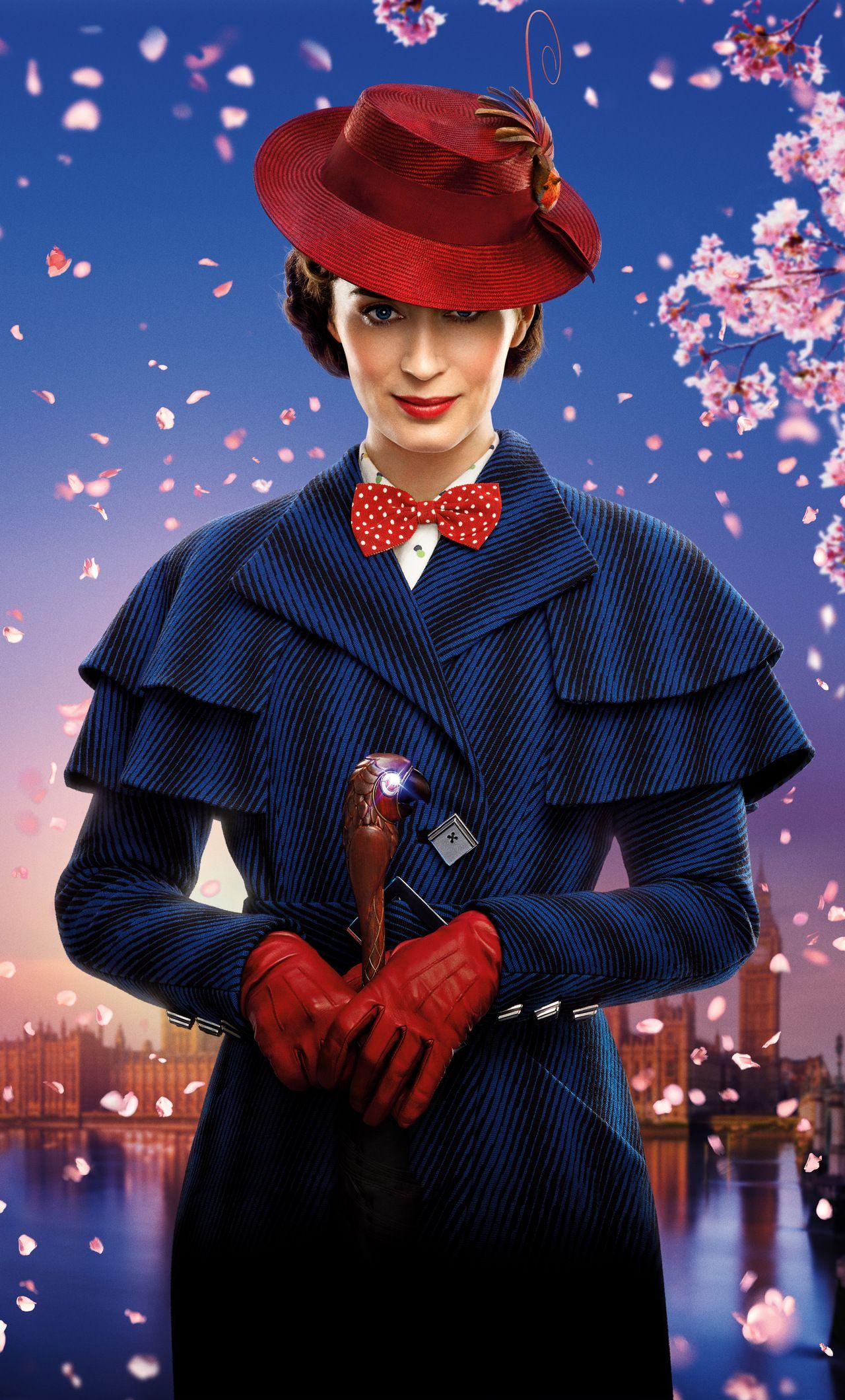 1280x2120 Emily Blunt Mary Poppins Returns 8k iPhone HD 4k Wallpaper, Image, Background, Photo and Picture