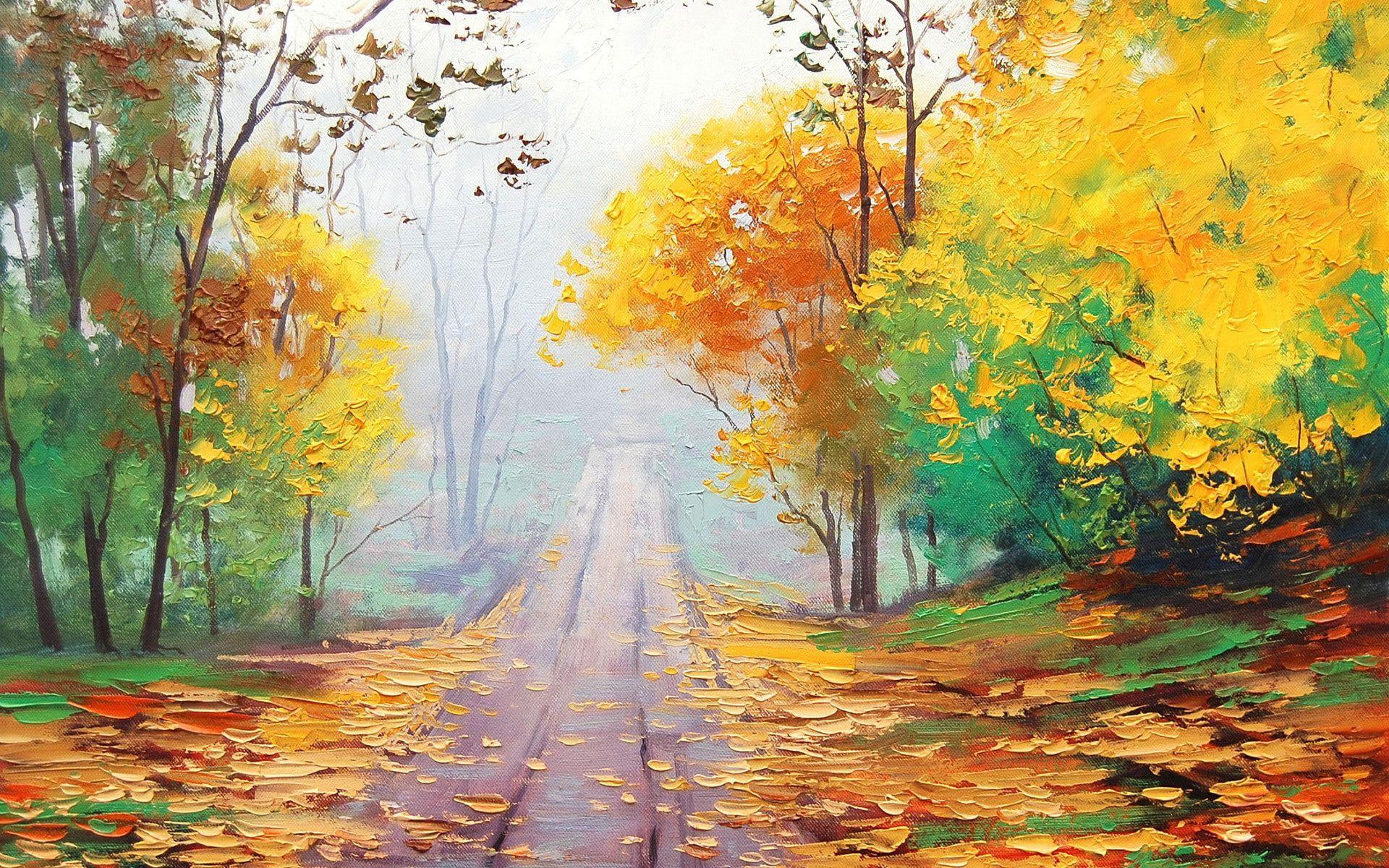 Fall Painting Wallpapers - Top Free Fall Painting Backgrounds ...