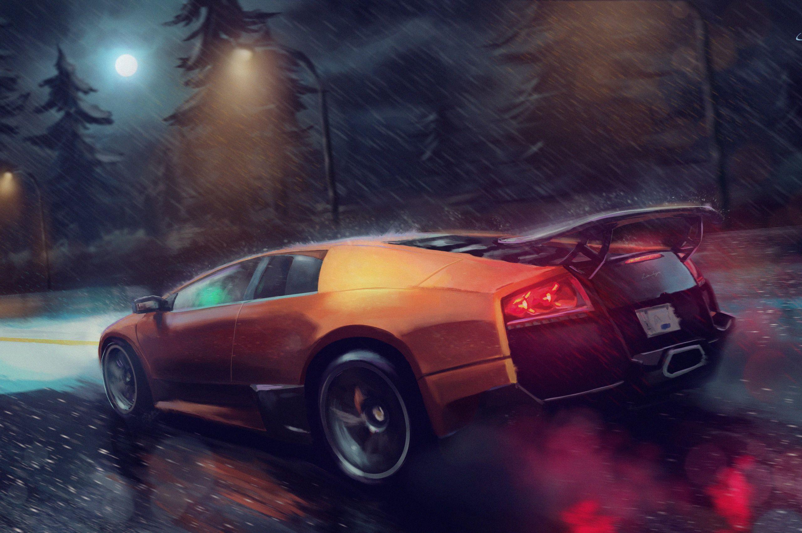 2560x1700 Lamborghini Murcielago SV Digital Art Chromebook Pixel HD 4k Wallpaper, Image, Background, Photo and Picture