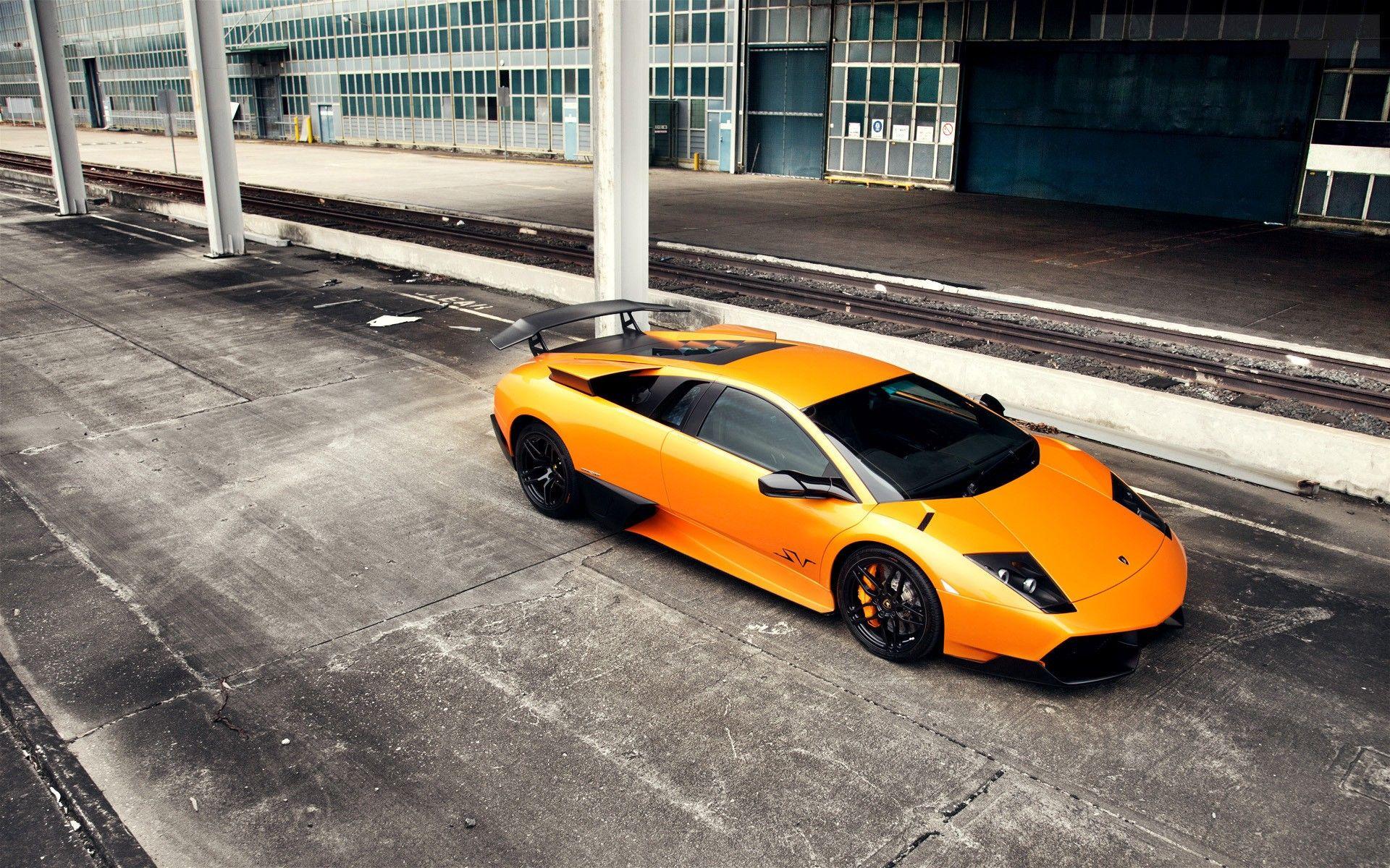 1920x1200 Orange Lamborghini Murcielago SV wallpaper. Orange Lamborghini Murcielago SV