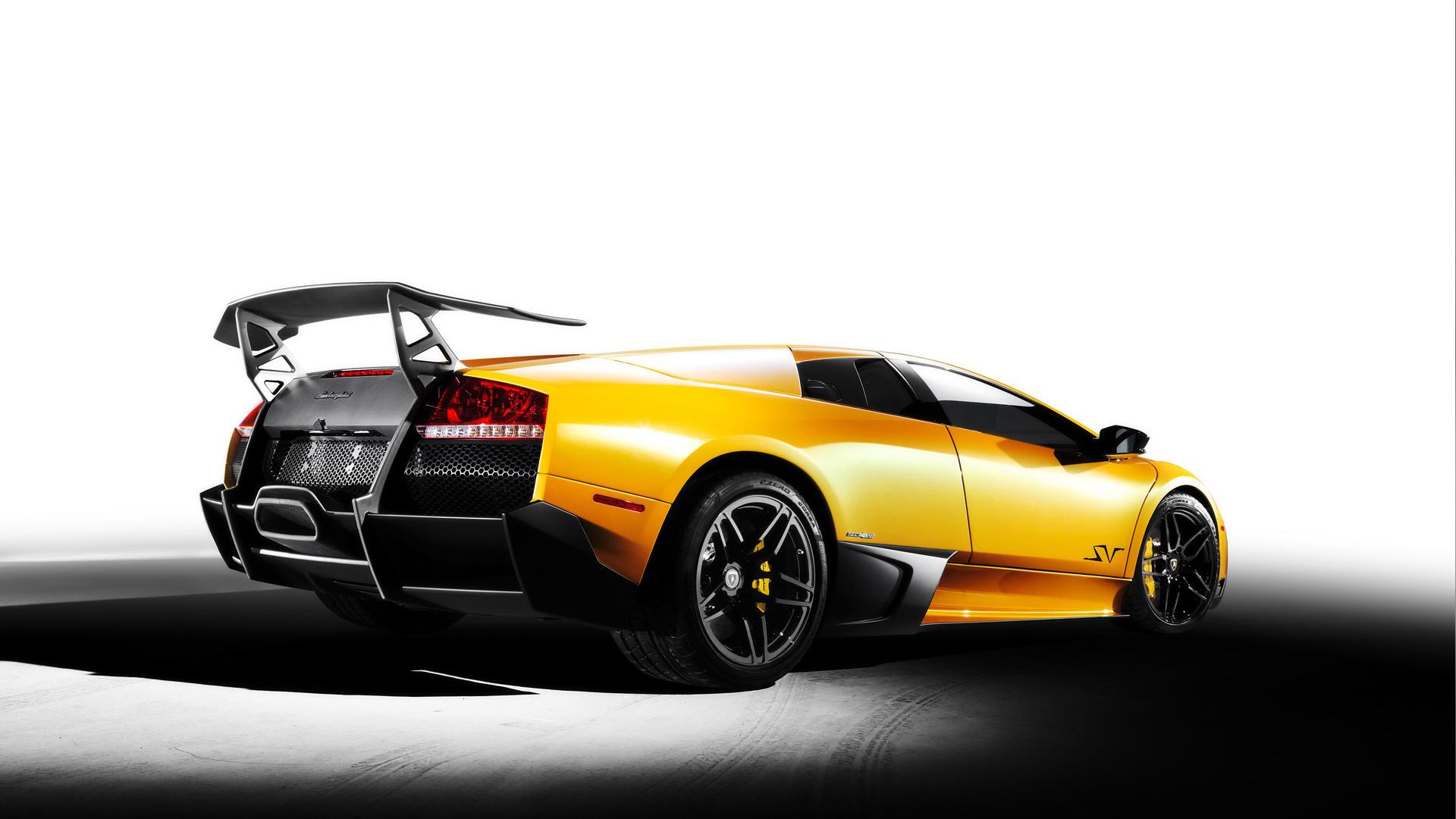 1920x1080 Car wallpaper: Lamborghini Murcielago SV Yellow