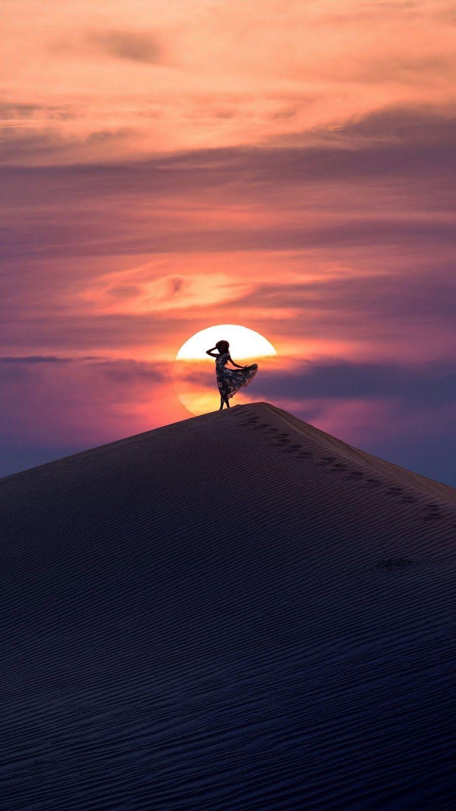 900x1600 Sunset in desert #wallpaper #iphone #android #background #followme. Sunset, Cute screen savers, Beautiful wallpaper