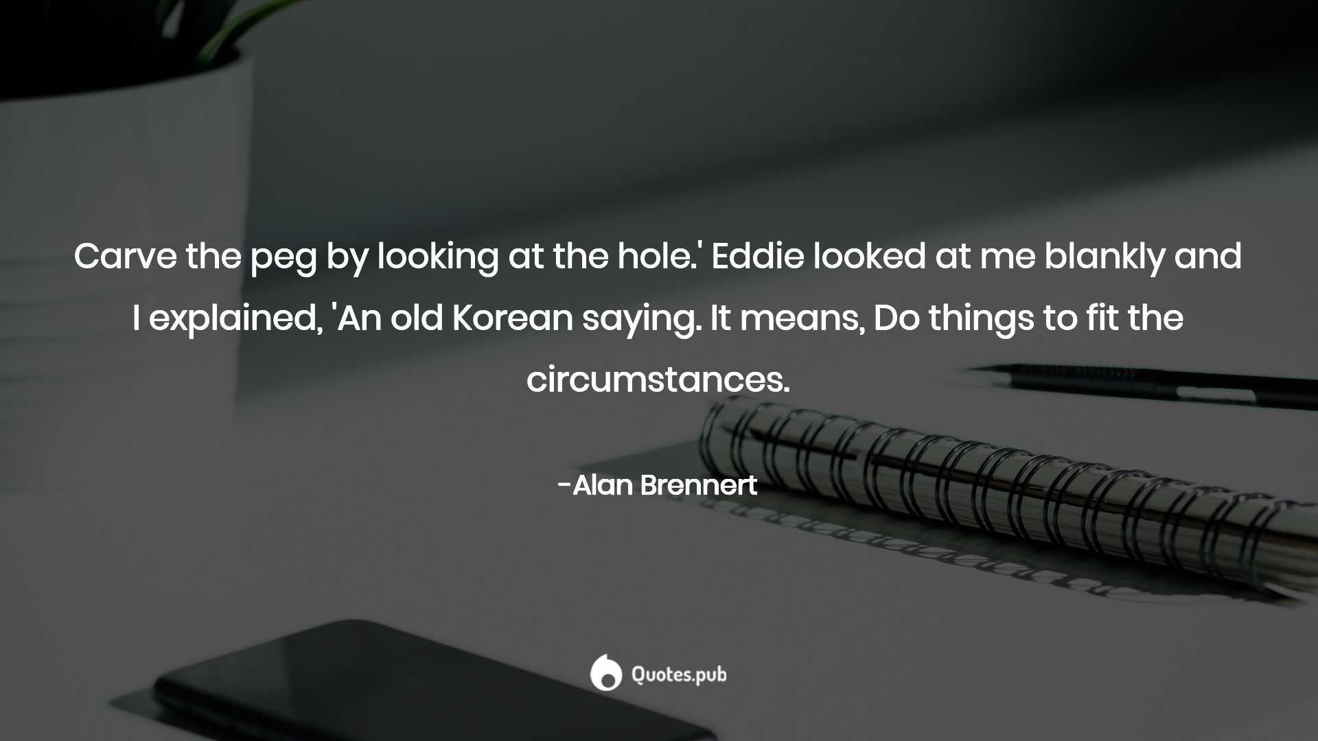 1920x1080 Carve the peg by looking at the hole.'
