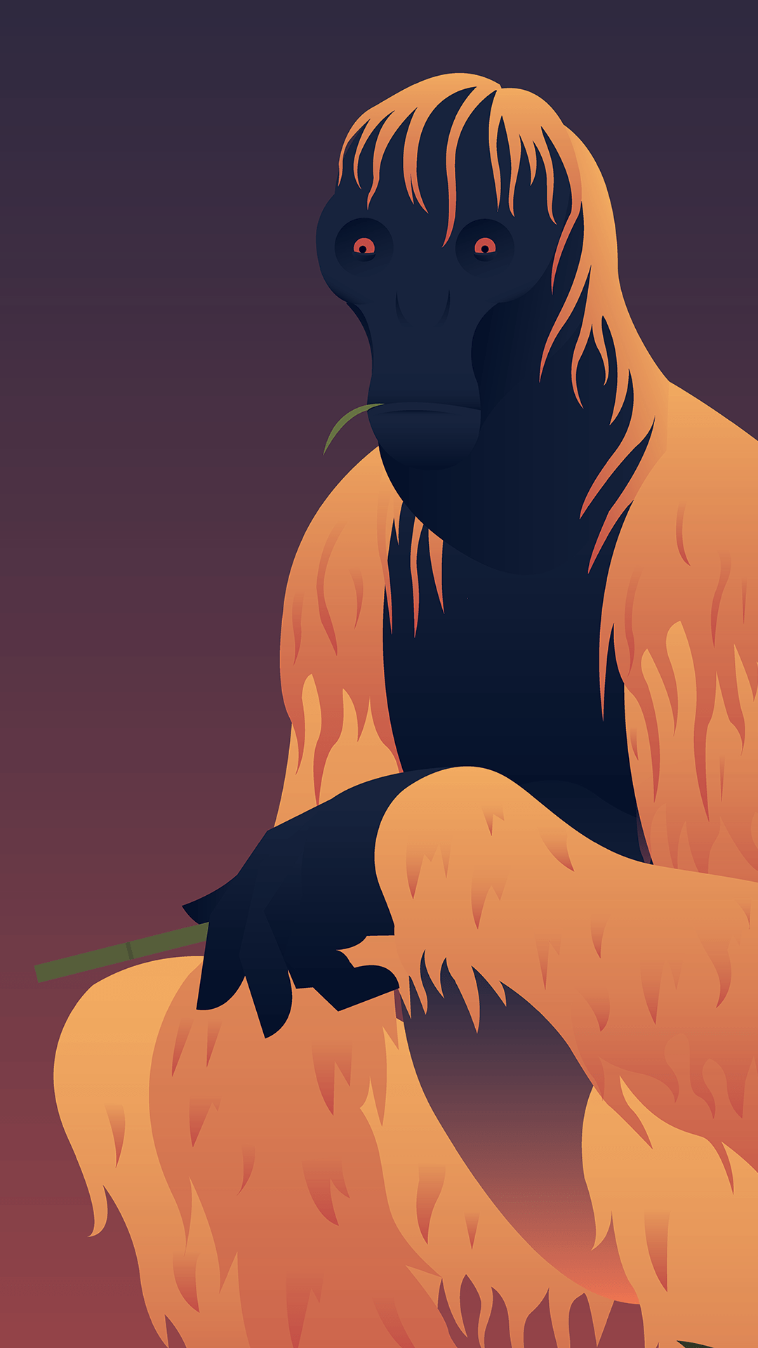 1080x1920 Minimalist Halloween Ape Android Wallpaper free download